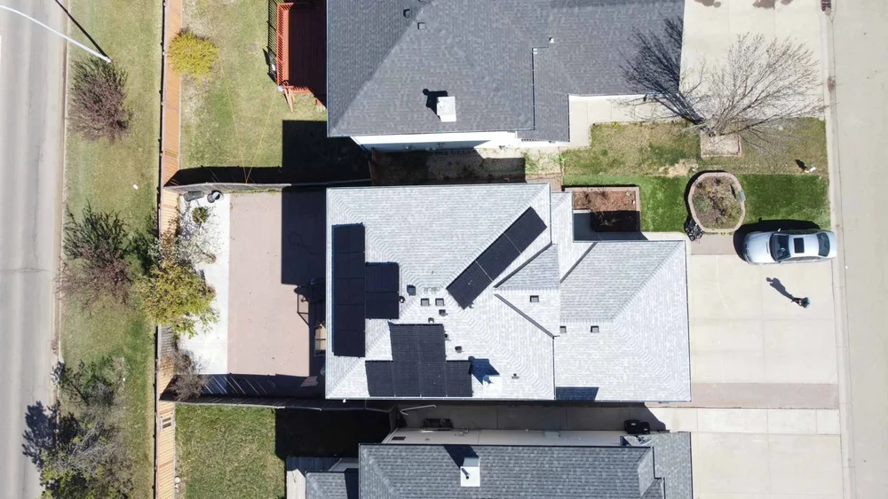 Greenamp 7.2 kW solar panel installation on a home in Edmonton, Alberta
