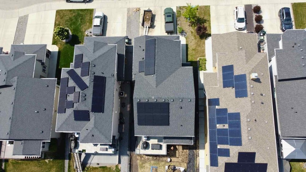 Greenamp 6.3 kW solar panel installation on a home in Leduc, Alberta
