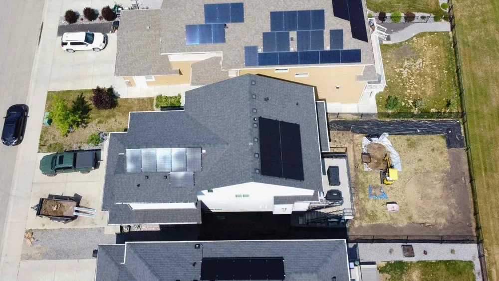 Greenamp 6.3 kW solar panel installation on a home in Leduc, Alberta