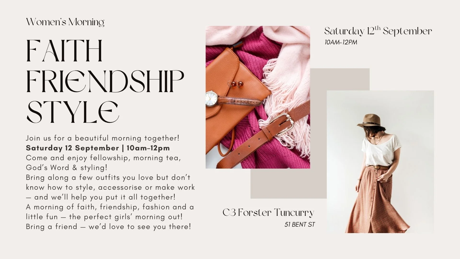 WOMEN’S MORNING — FAITH • FRIENDSHIP • STYLE 