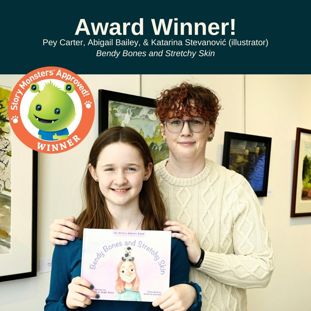&ldquo;Bendy Bones and Stretchy Skin&rdquo; is officially Story Monsters Approved! 🥇Congrats to Pey Carter, Abigail Bailey, and their illustrator, Katarina Stevanović for winning in both the Picture Books Nonfiction, First-Time Author, and School Li