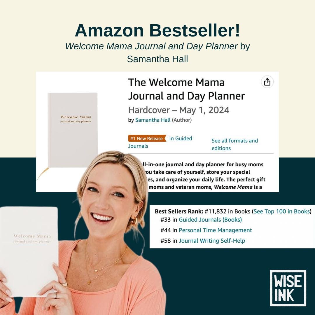 &ldquo;Welcome Mama Journal and Day Planner&rdquo; is officially a #1 New Release in Guided Journals and an Instant Amazon Bestseller in Journal Writing Self-Help and Personal Time Management! 🥳

Created by Samantha Hall, a matrescence educator and 