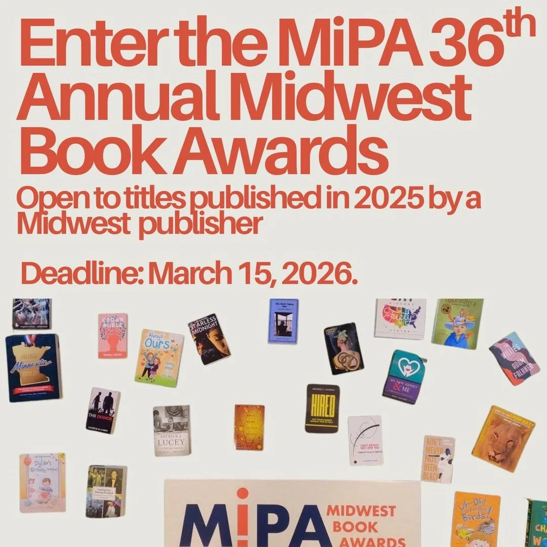 Calling all Wise Ink authors!

One of our favorite book awards, the Midwest Book Awards, is accepting entries until March 15, 2026. This is open to any book published in 2025 by a Midwest publisher (which Wise Ink proudly is!).

Your book would look 