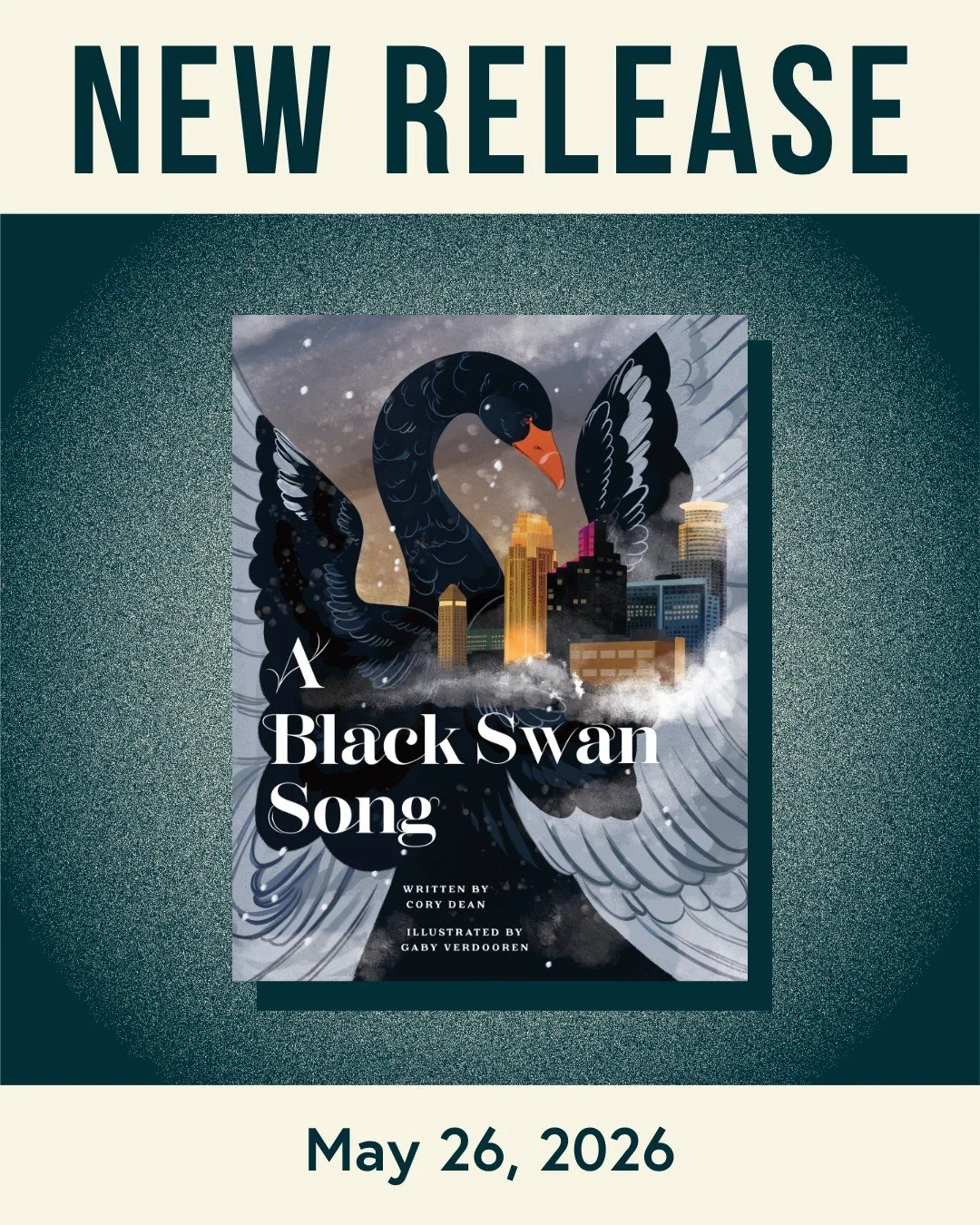 &ldquo;A Black Swan Song&rdquo; by Cory Dean and illustrated by Gaby Verdooren takes flight today! 🦢🖤

&ldquo;A black swan, native only to Australia, is quite far from home in Minnesota.&rdquo;

This beautifully illustrated children&rsquo;s book is