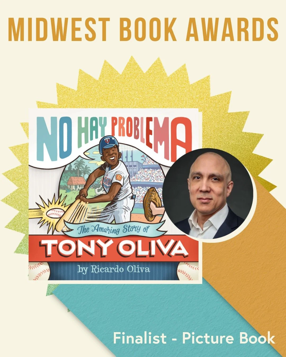 &ldquo;No Hay Problema: The Amazing Story of Tony Oliva&rdquo; by Ric Oliva and illustrated by @kevincannon is a MIPA @midwestbookawards finalist in the &ldquo;Picture Book&rdquo; category! 🎊

Final results will be announced on Saturday, June 13th. 