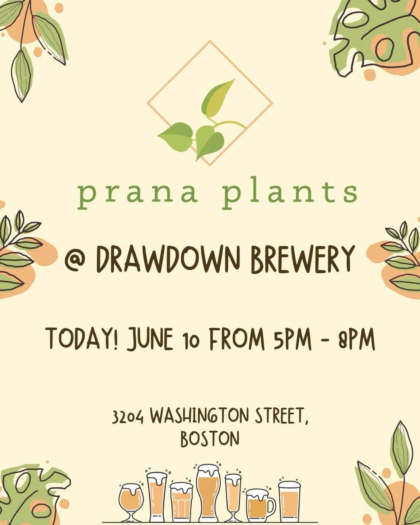 🪴 Plants, handmade items, and crisp beer 🍺 

Find me tonight @drawdownbrewing 
⏰ 5pm - 8pm ⏰ 

#localbrewery #plants #crochet #smallbusiness #lgbtq