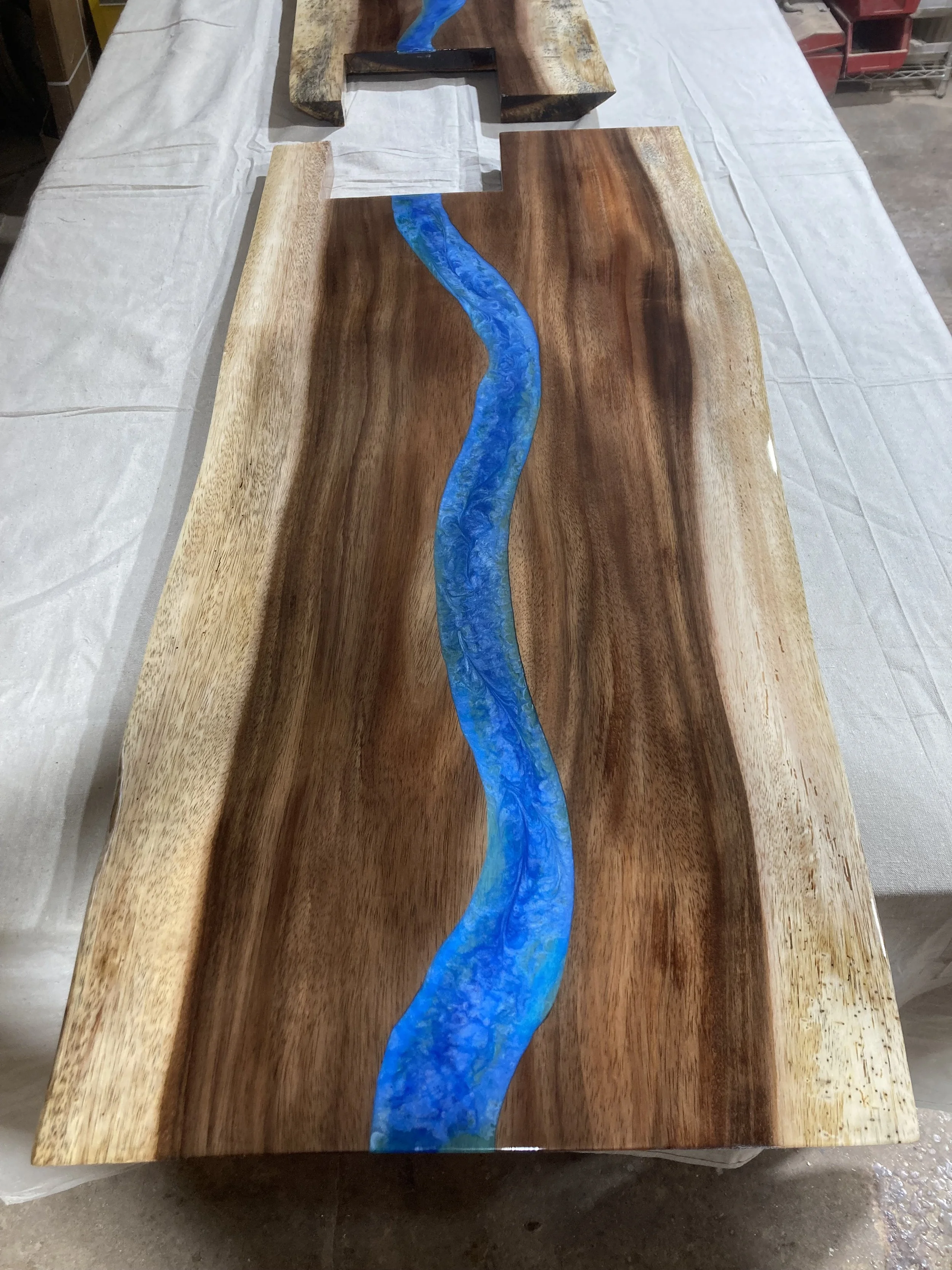 Epoxy on Monkey Pod Countertop