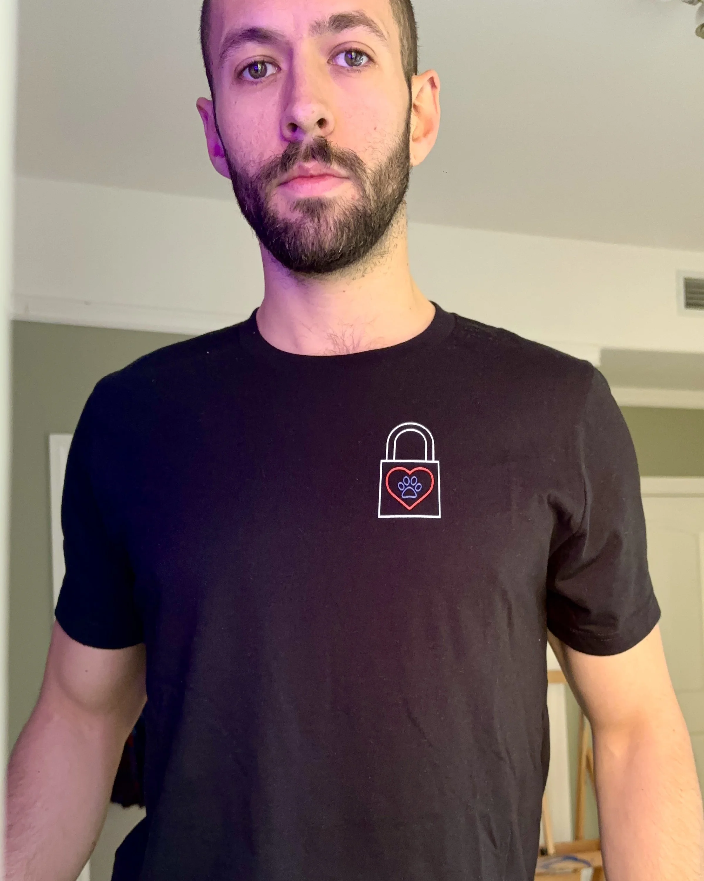 LEATHER LOVE SHIRT : black