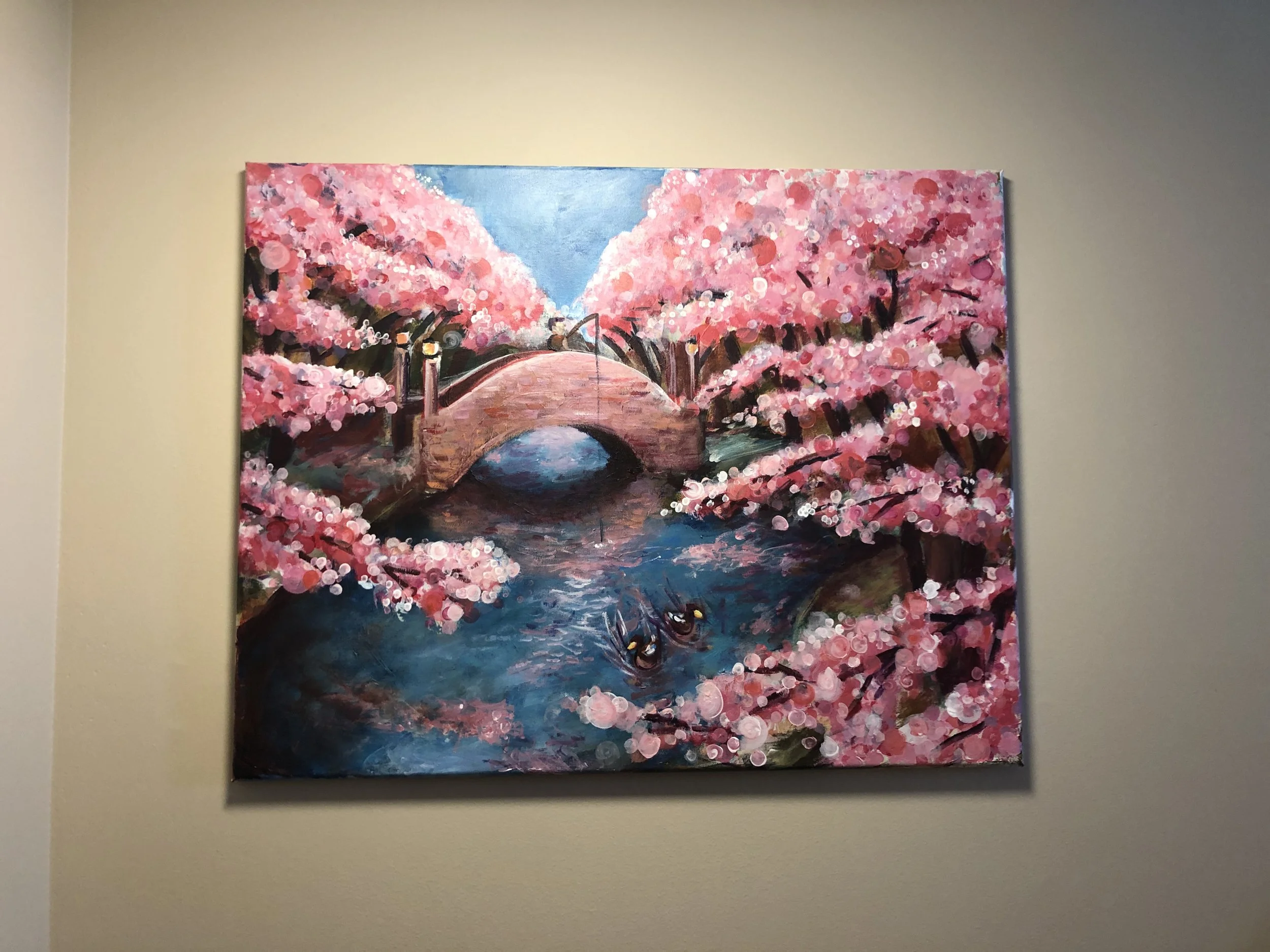 Cherry Blossoms and Ducks