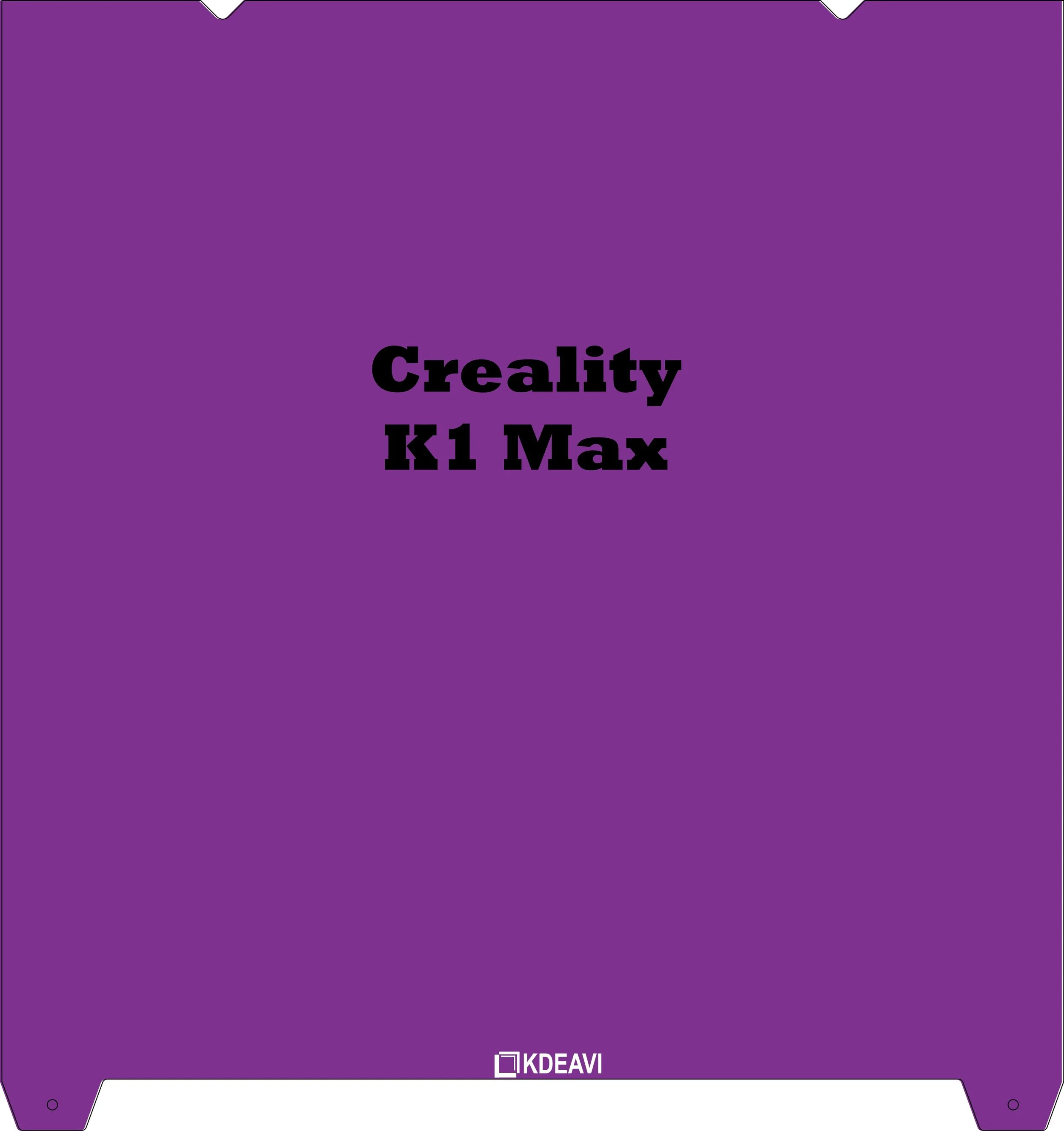 Creality K1 Max KDEAVI Double Sided Textured PLU Cool Build Plate