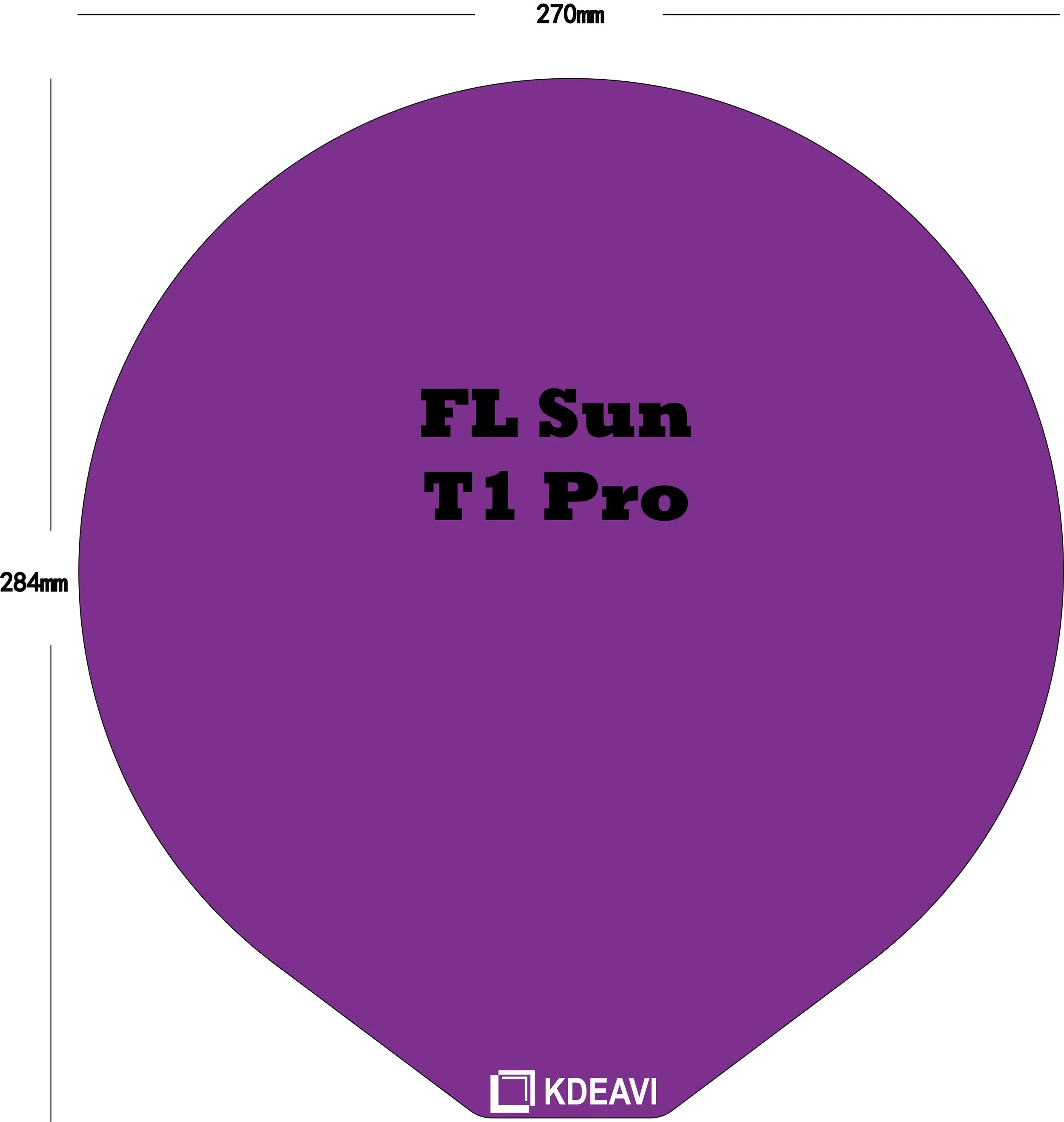 FL SUN T1 Pro KDEAVI Double Sided Textured PLU Cool Build Plate