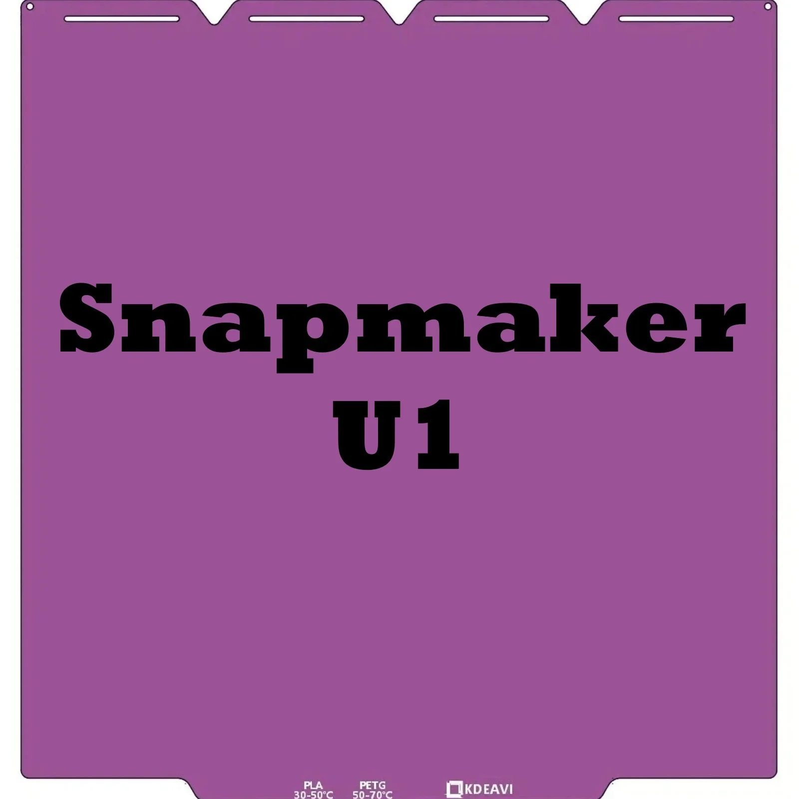 Snapmaker U1 KDEAVI Double Sided Textured PLU Cool Build Plate