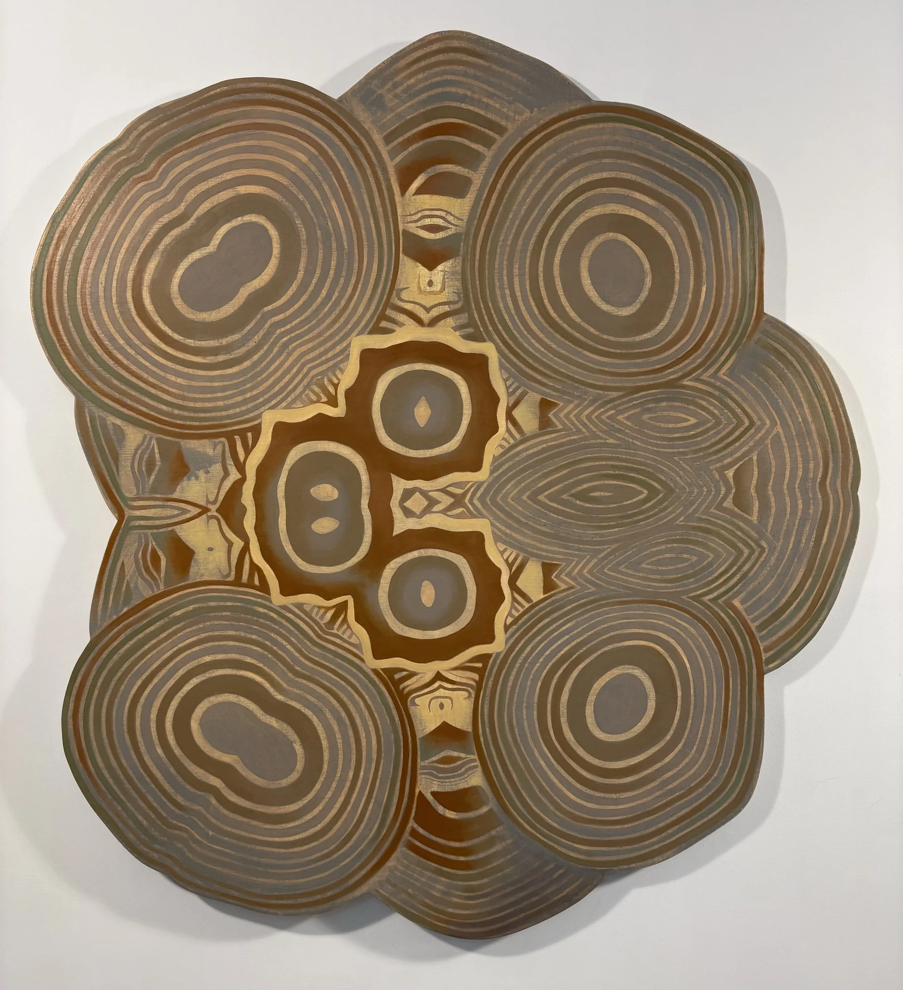 Rappahannock 17 (2025) Oil and wax on muslin 53 x 48 in.