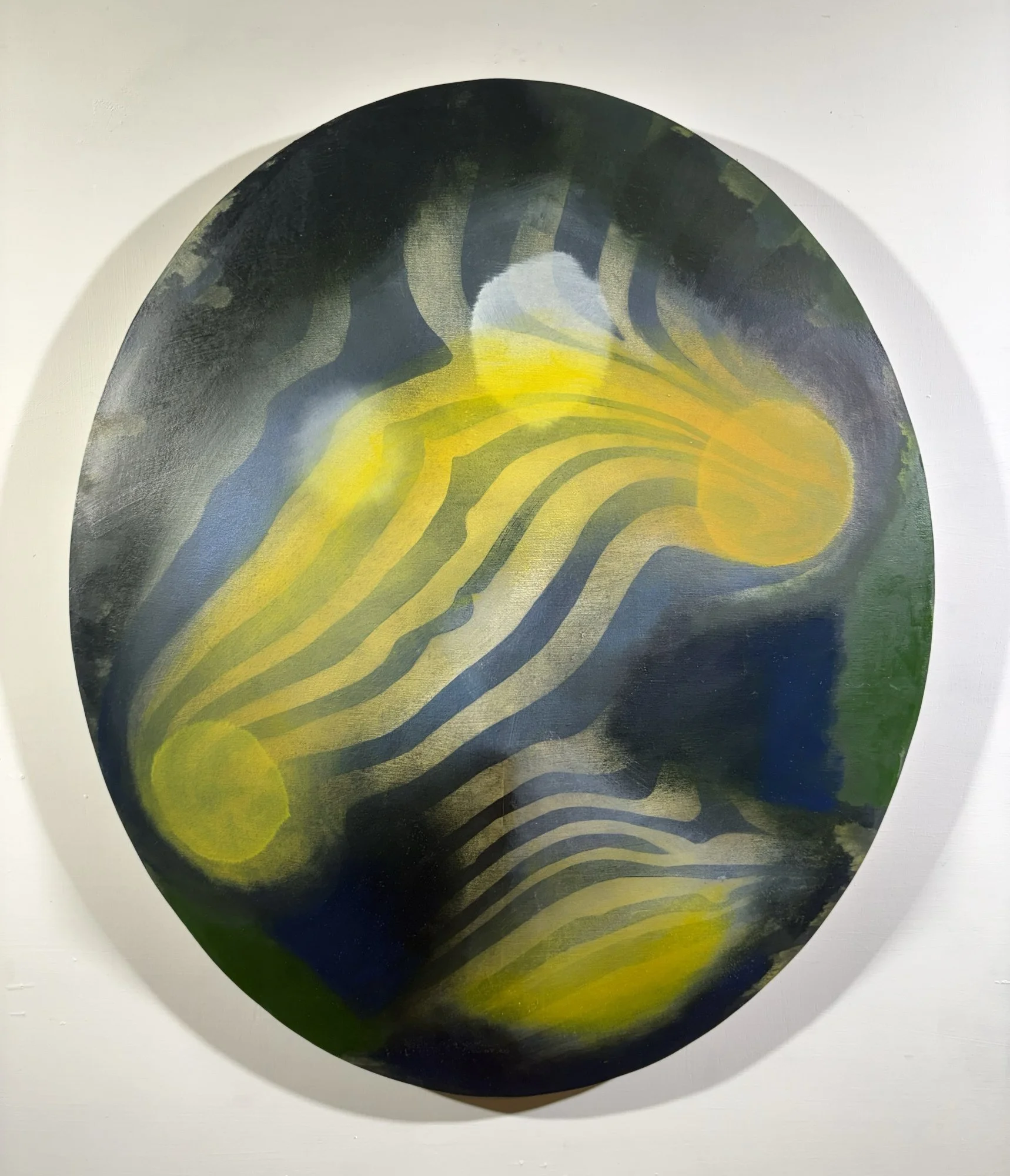 Wicomico 6 (2023) Oil on paper, 20 x 17 x 2 in.