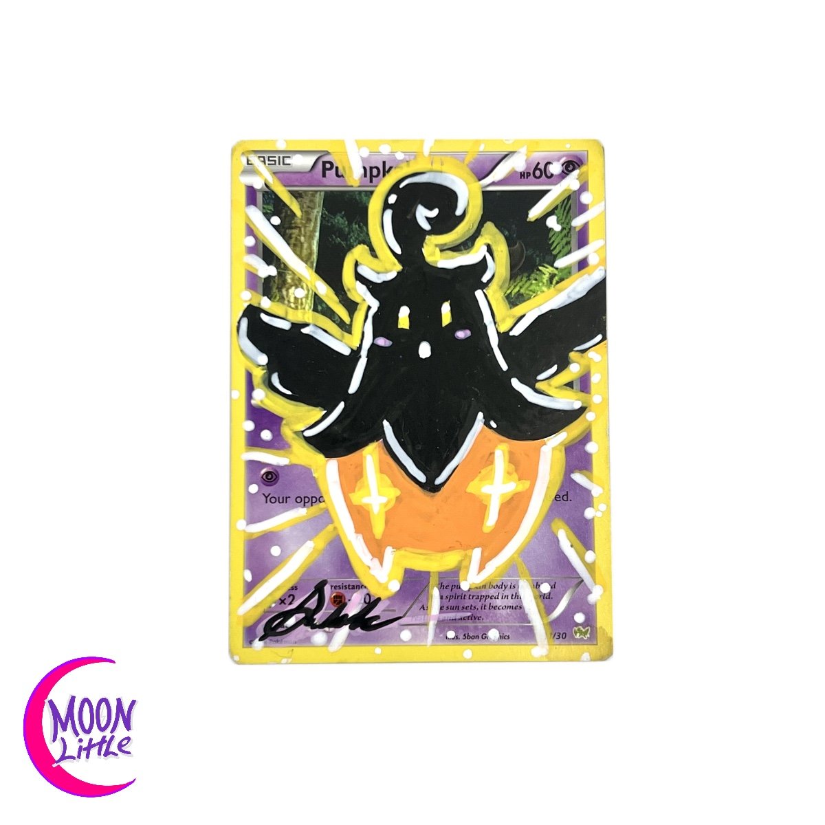Pumpkaboo Pokemon art card