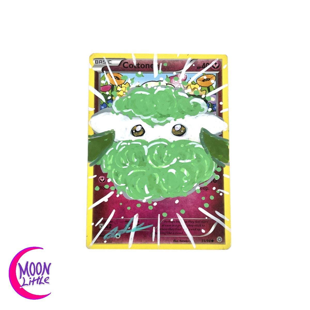 Cottonee Pokemon art card