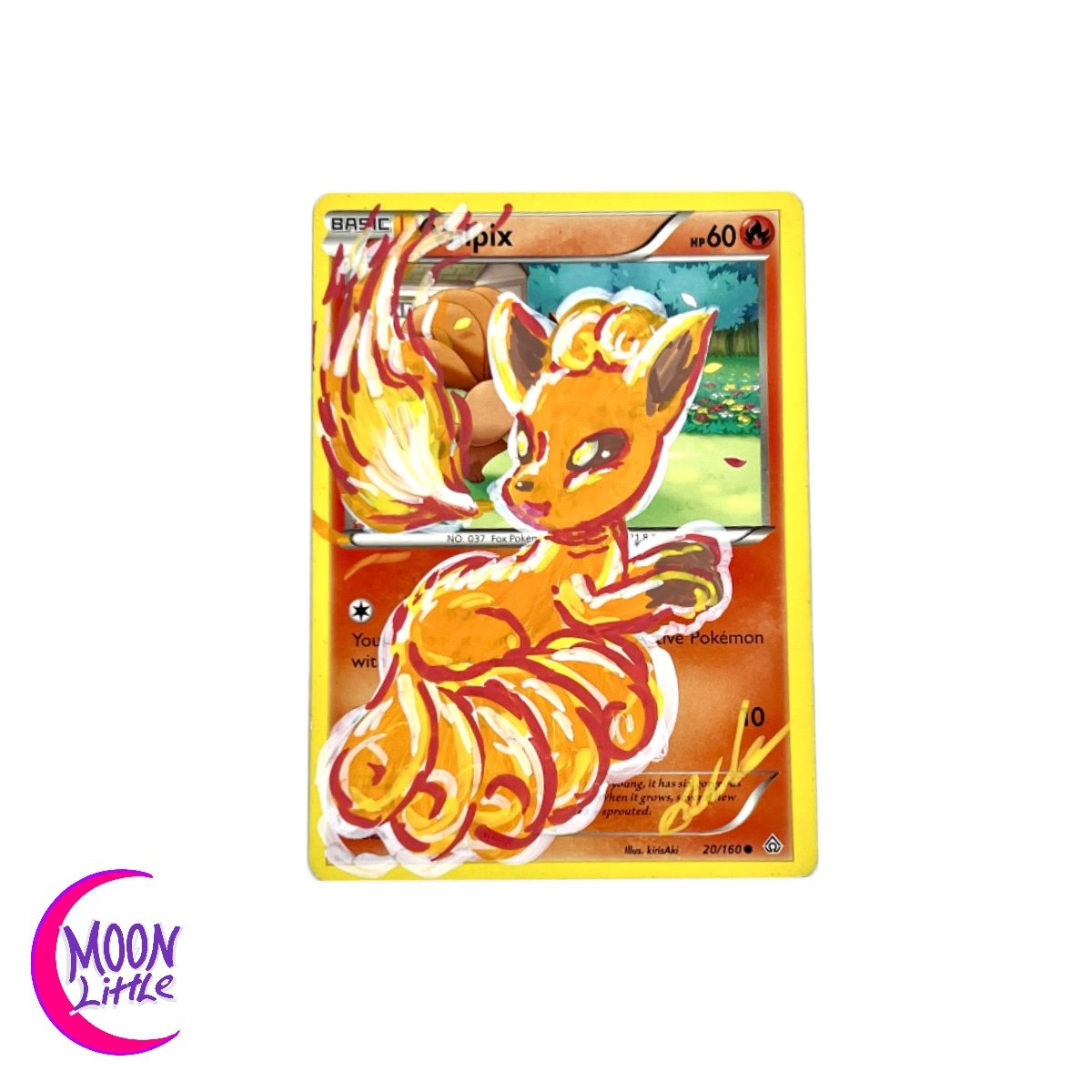 Vulpix Pokemon art card