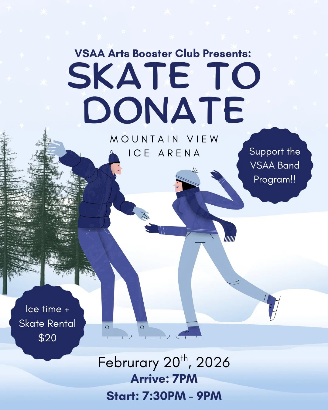 Mountain View Ice Arena x VSAA Band | Skate to Donate