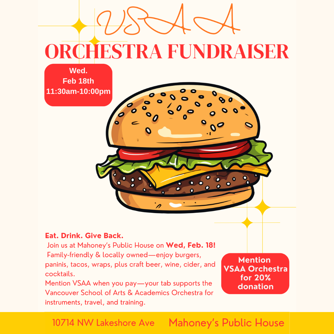 Mahoney’s Public House x VSAA Orchestra fundraiser! 