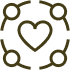 A decorative circular icon with interconnected gold symbols including a heart, gender symbols, and other reproductive icons.
