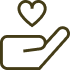 A hand holding a coffee cup with steam rising from it.