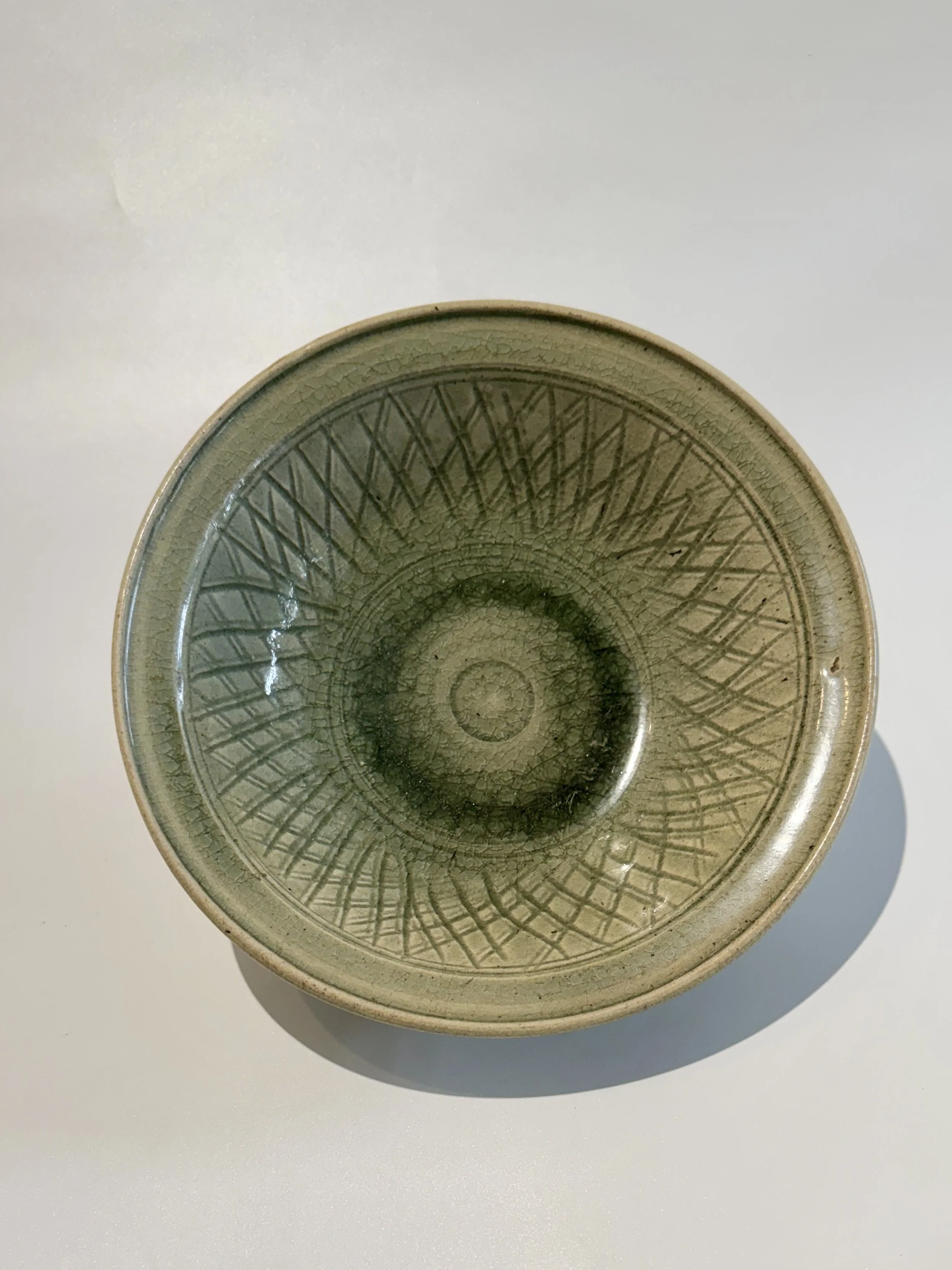 Thai celadon dish, 15th century