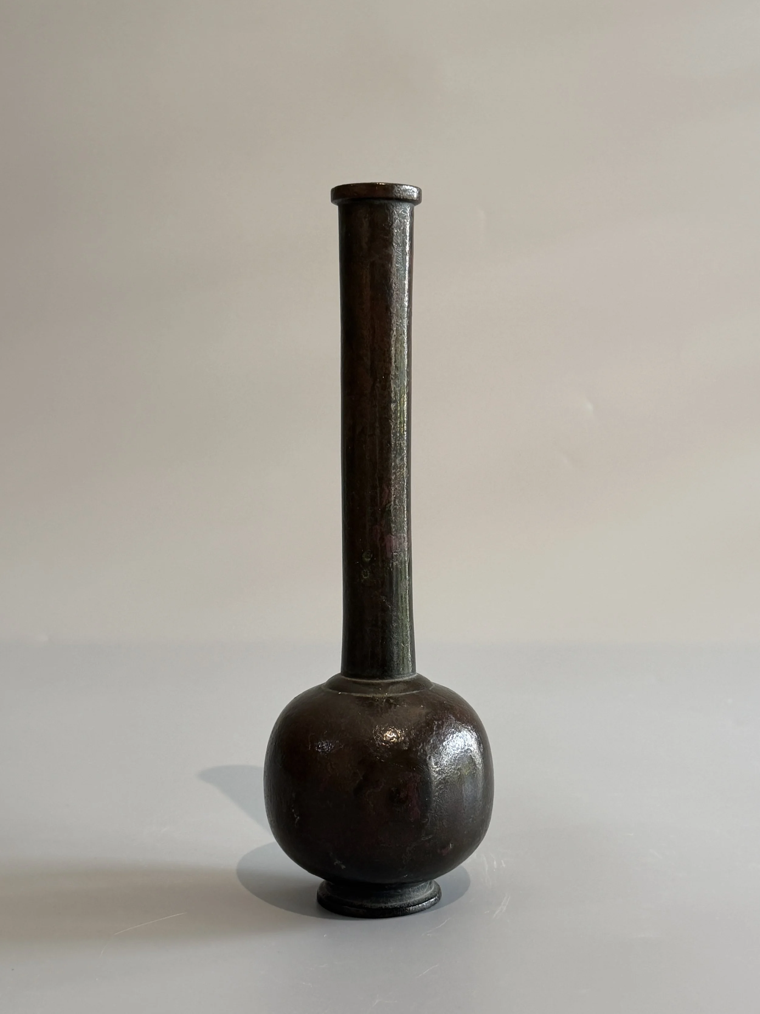 Bronze flower vase
