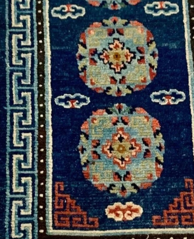 Tibetan rug - blue
