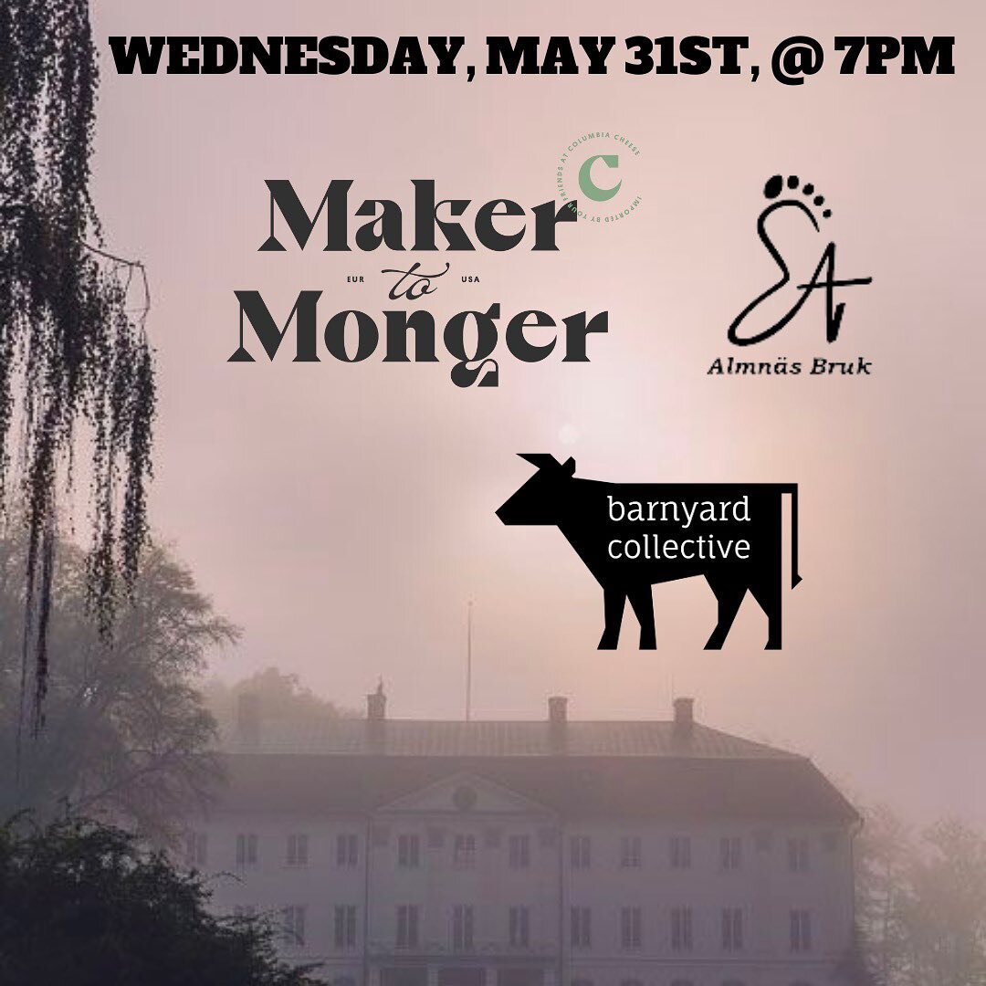 Join us for an intimate evening at The Barnyard!  On May 31st, we have the honor of hosting Thomas Berglund and Tommy Larsson coming all the way from @almnasbruk in Sweden.  Together, they'll be talking us through the rich history of this beautiful e