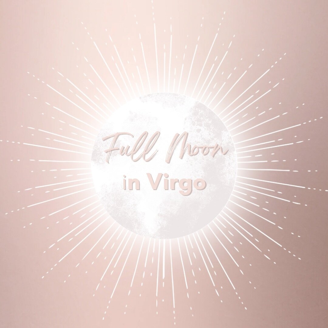 Happy Full Snow Moon 🌕 in Virgo ♍️. The Full Moon in Virgo represents purification, growth, and healing. This Full Moon is supporting you as you continue to do the work of releasing those old wounds, walls of protection, shadows, and feelings of rej