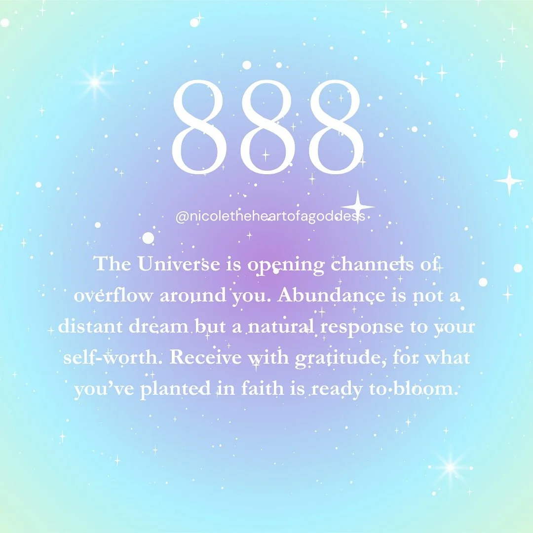 AFFIRMATION: Money flows, abundance grows, wealth overflows.
#InfiniteAbundance #DivineProsperity #WealthConsciousness #ReceiveWithGrace #FlowOfBlessings #888Energy #AbundanceMindset #ManifestMoney #OpenToReceive #UniverseProvides