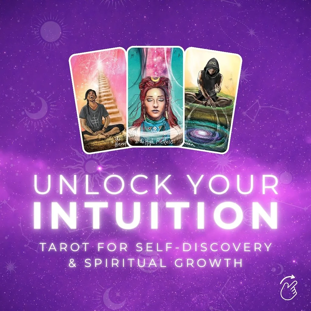 Your intuition is calling &mdash; are you ready to AWAKEN your inner wisdom?

Join me for Unlock Your Intuition: Tarot for Self-Discovery &amp; Spiritual Growth, a live four-week sacred journey designed to help you connect with your intuition and und