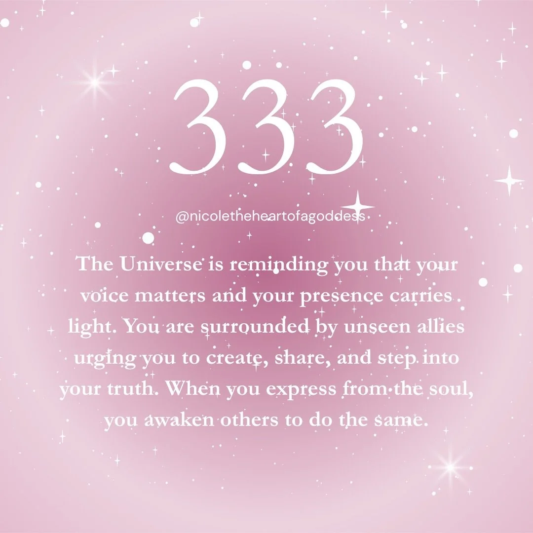 333 is a sign from your angels that you are never alone. The universe is helping you grow, evolve, and step fully into your truth.

AFFIRMATION: I am surrounded by divine support.

#SpeakYourTruth #DivineSupport #AuthenticExpression #SoulPurpose #Lig