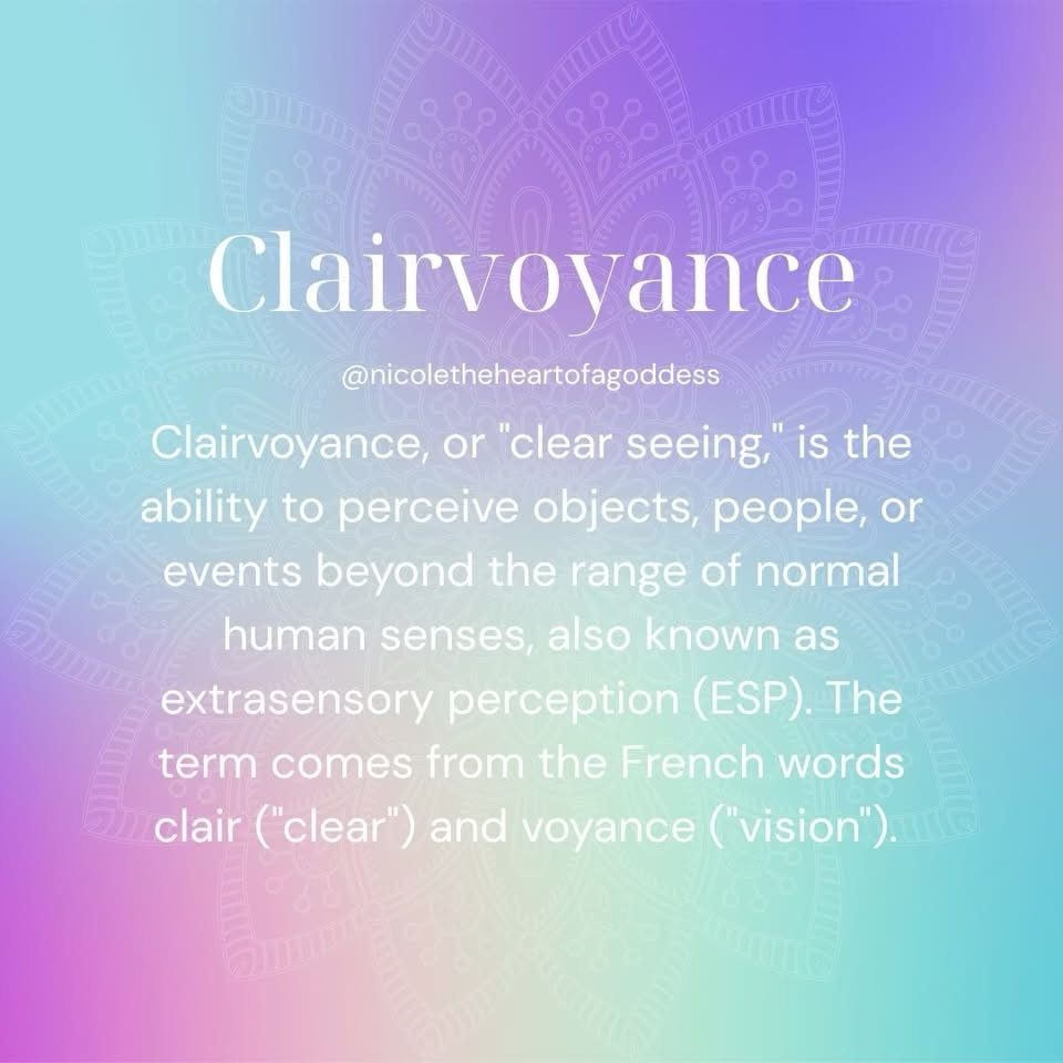 Spirit communicates with us in different ways, often through what are known as the four Clairs &mdash; intuitive senses that help us receive guidance beyond logic and reason.

🔮 Clairvoyance &mdash; clear seeing
🔮 Claircognizance &mdash; clear know