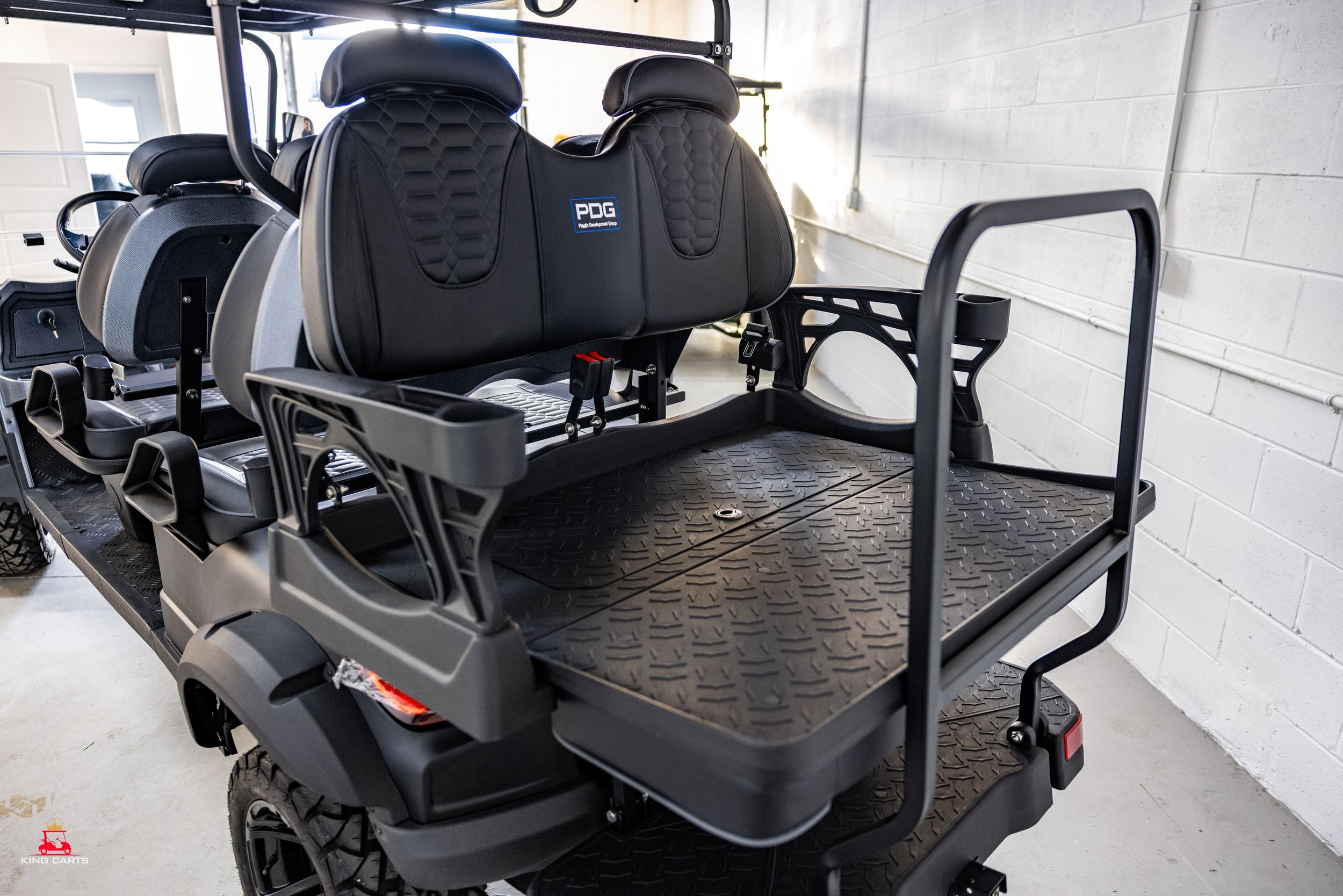 4 Seater Electric Golf Cart - Matte Black — Plastic Development Group