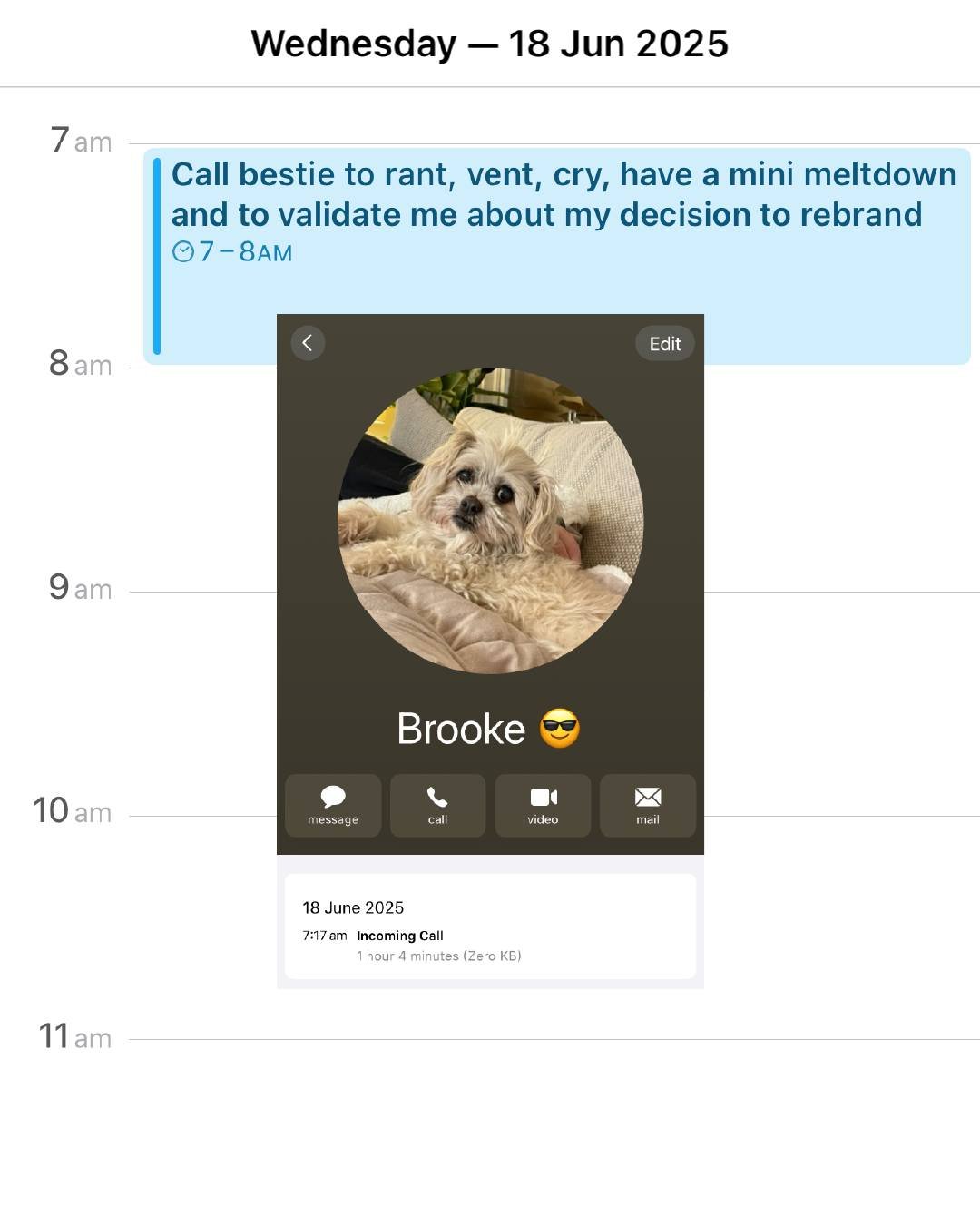 REBRAND RULE ONE⁣
⁣
If you don&rsquo;t have at least one crisis mid-way, is it even a rebrand?⁣
⁣
BRB just scheduling my meltdowns, because if it's not in the calendar, it's not happening x⁣
⁣
⁣
⁣
Post inspo @itsthellisa