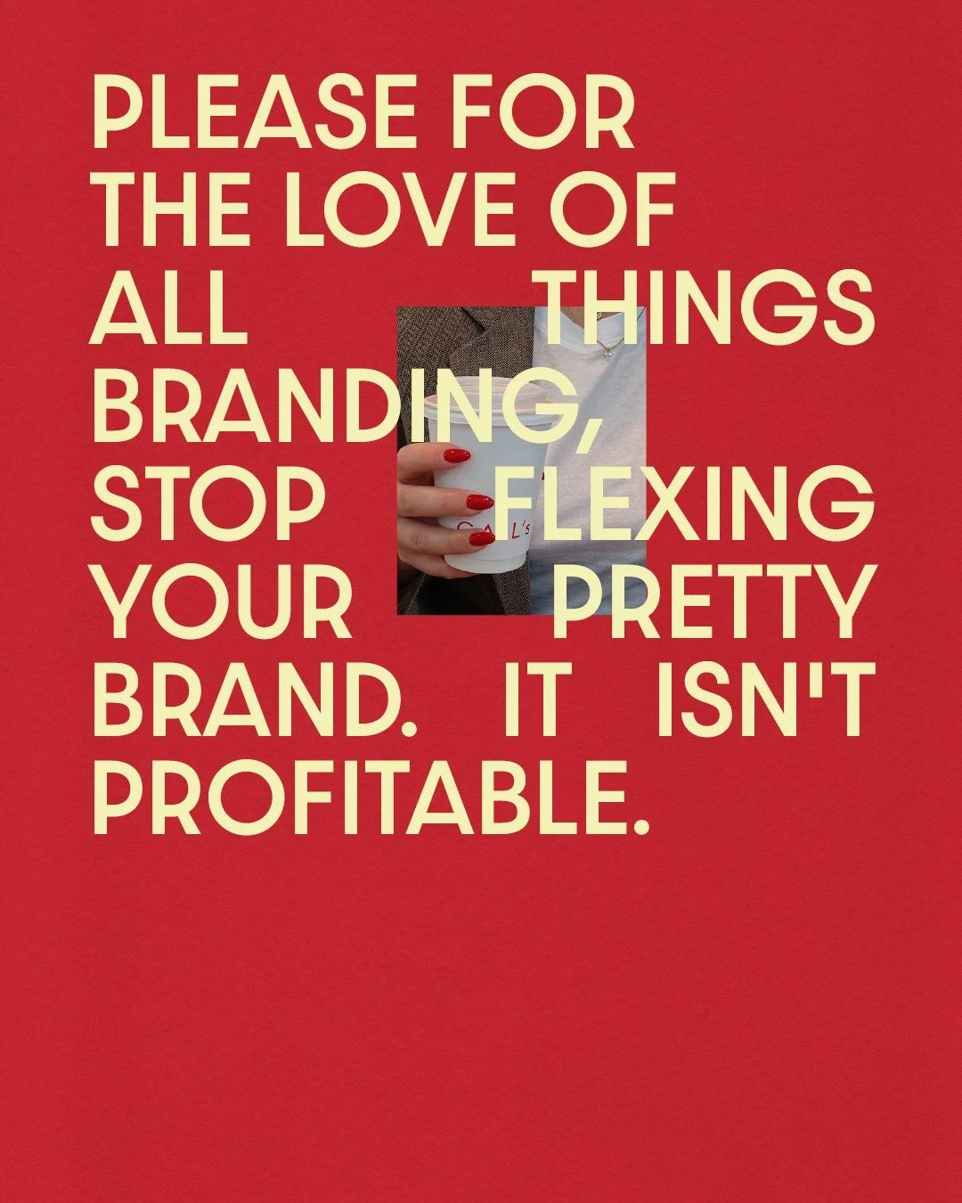 Pretty brands don&rsquo;t pay the bills. Here's what *actually* does.⁣
⁣
The truth?⁣
Good design without strategy no longer drives growth. We see so many established founders fumbling with their half-baked brands that lack the substance required to d