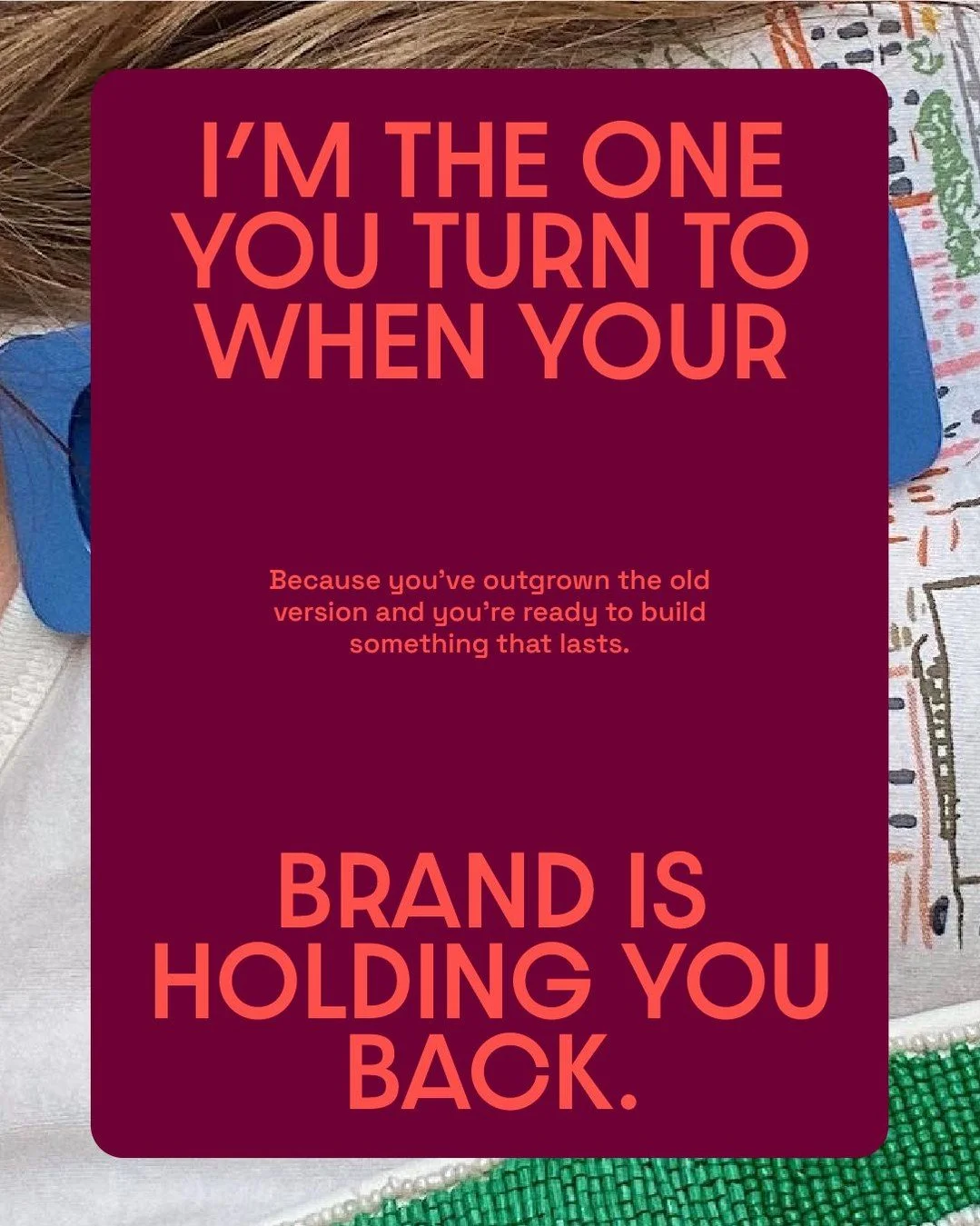 Lying to yourself?⁣
I hear you saying, &ldquo;it&rsquo;s fine, I&rsquo;ll deal with it later&rdquo; or "I'm just not ready yet" or "I'll wait until I've signed X clients, then I'll be in the best position"⁣
⁣
Your brand is quietly