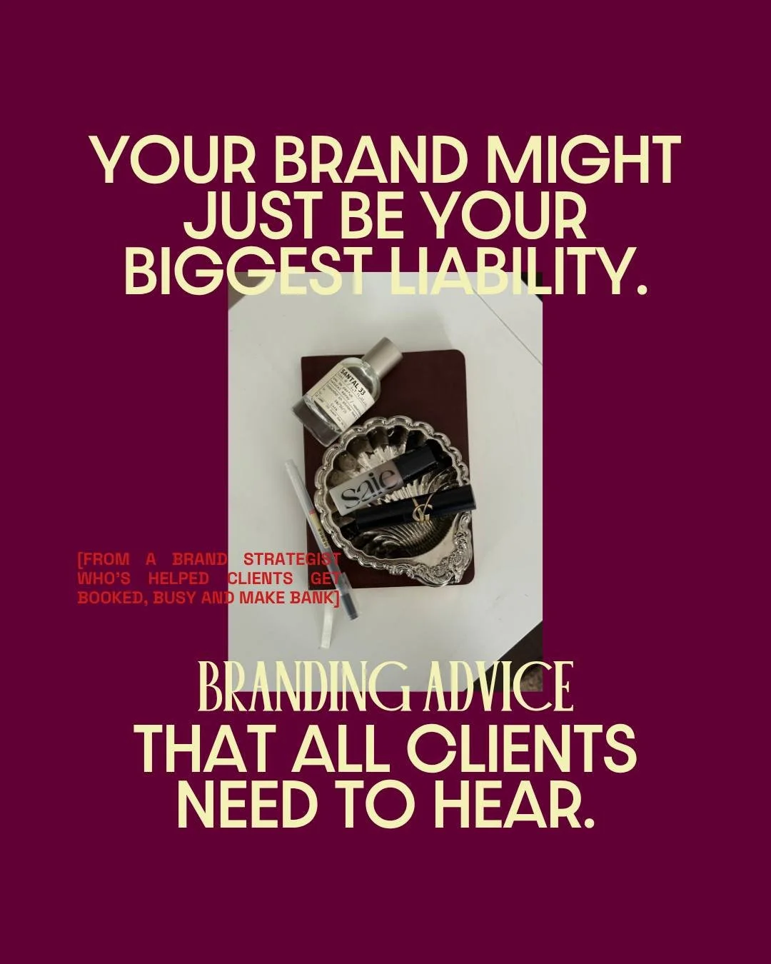 Don't come @ me.⁣
⁣
⁣
High-ticket partners don&rsquo;t invest in mystery or being coy. They invest in certainty. If your brand is currently a collection of personal preferences rather than a strategic solution for your ideal client, you may as well s