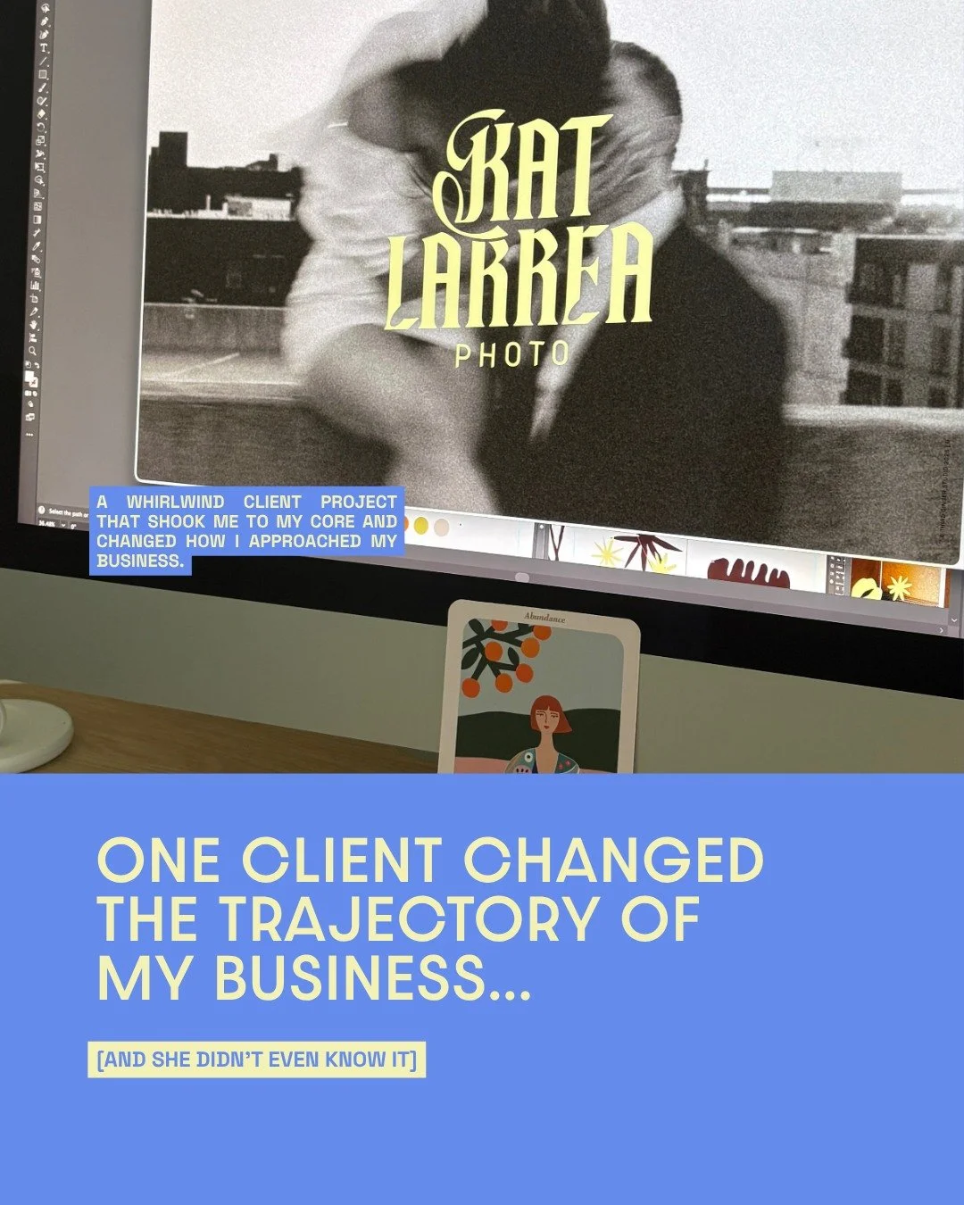 One client changed the trajectory of my business &mdash; and she didn't even know it.⁣
⁣
I'm going to save you years of 'figuring it out'.⁣
⁣
Towards the end of a branding project, my client and I just couldn't settle on an icon design. I was out of 