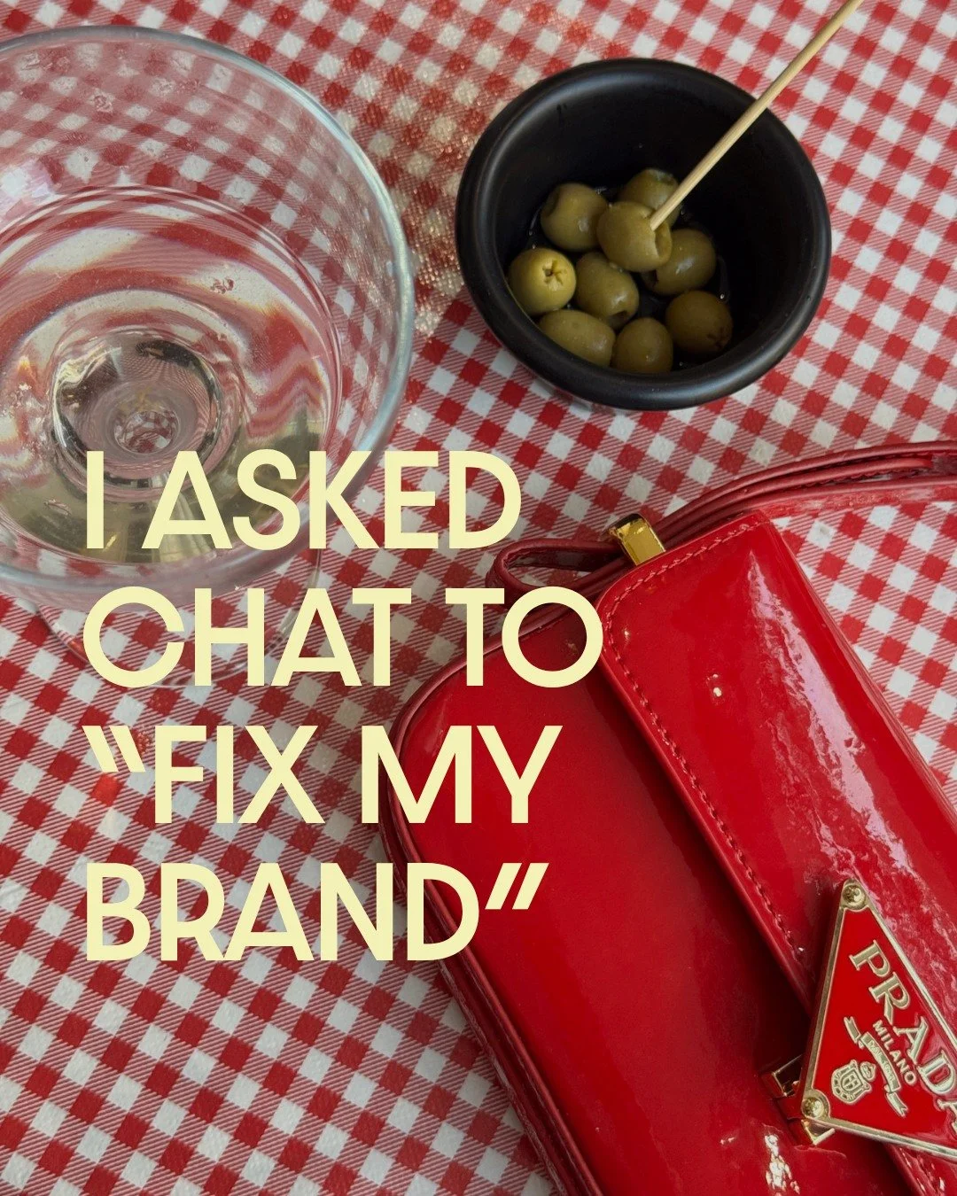 I asked chat to "fix my brand".⁣
⁣
⁣
And here's why you should never do that.