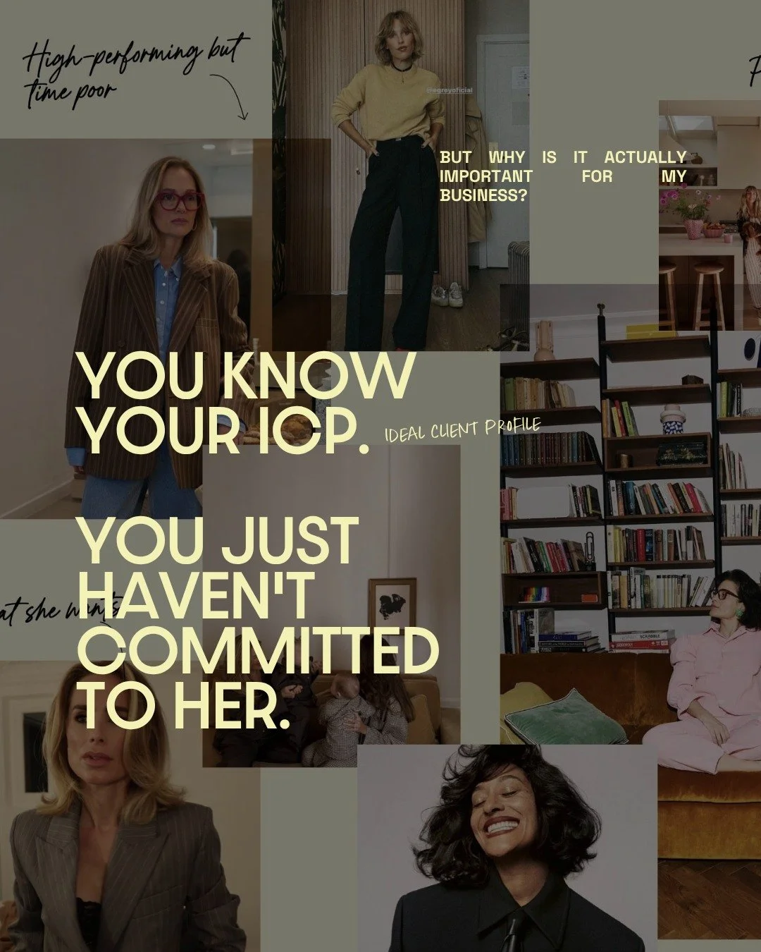 Do you know why your ICP (Ideal Client Profile) is actually important? Not just "helpful to have written down somewhere". But important?⁣
⁣
Because most inconsistency in your business doesn't stem from your targeting. ⁣
It's an "I have