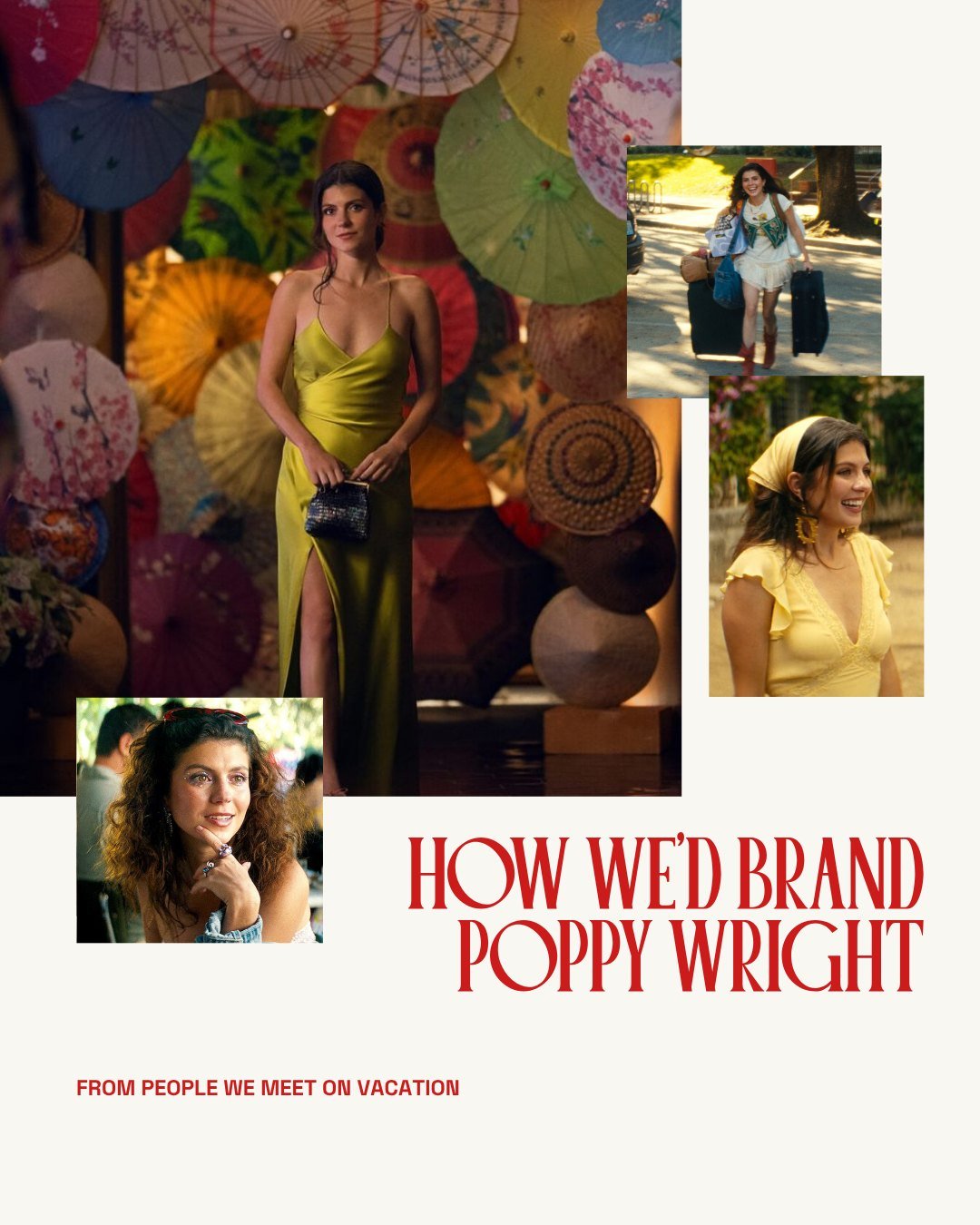 How we'd brand Poppy Wright ✈️ 🍸️ 💥 🤠 

A founder-led brand with a journalist heart - that is Poppy Wright. Full of zest, maximalism and a chaotic energy that can't be replicated, her brand needed to match her personality.

Think clashing patterns
