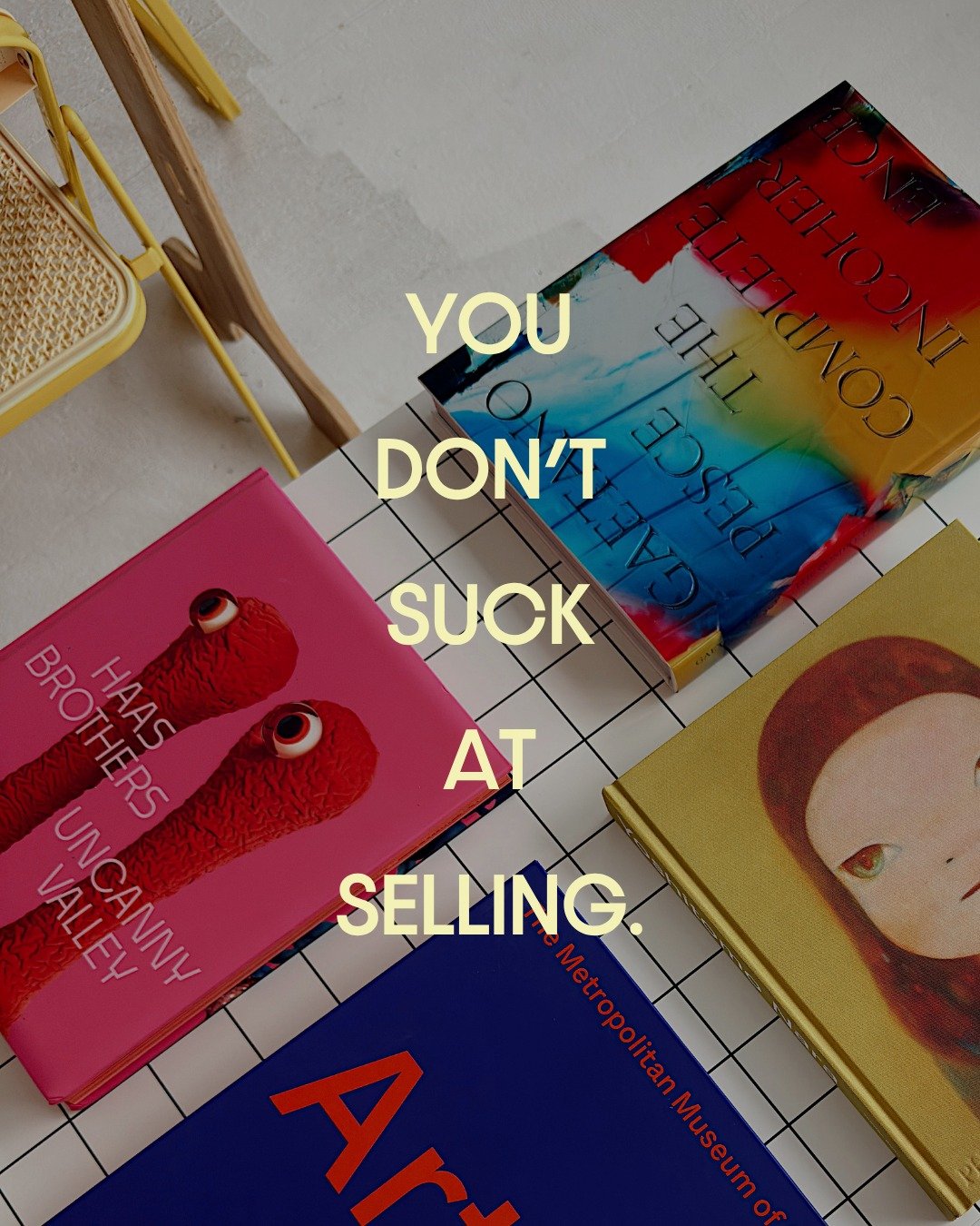 You're a creative person. You didn't start a business to become a professional closer. To become a sales guru. You didn't build a creative business to learn a sales script.

Here's the reframe: the objection-handling was never supposed to sit with yo