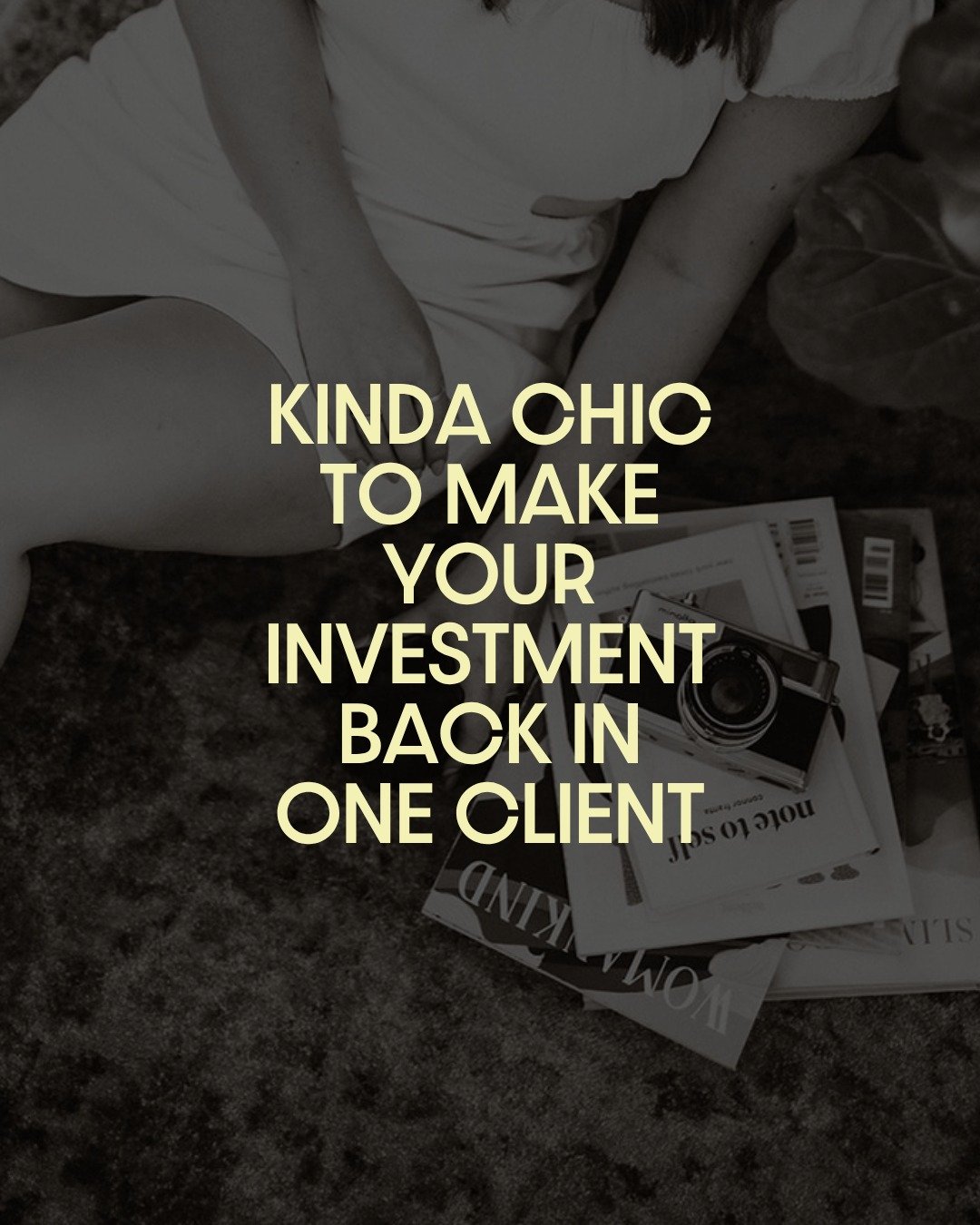 You've got a proven offer, a steady stream of clients and you're starting to realise you're undercharging. Massively.

But investing in your brand still feels like a big, scary number. Why?

Let's do the maths.

Your new rate x one new client - minus