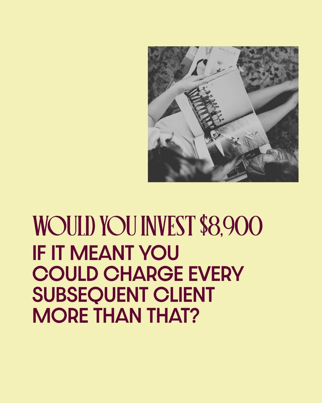 One client. That&rsquo;s the whole equation.

Looking at a branding investment and you're asking the only question that matters: when does this pay itself back?

The &ldquo;is it too much?&rdquo; merry go round is an invisible cost. Every month spent