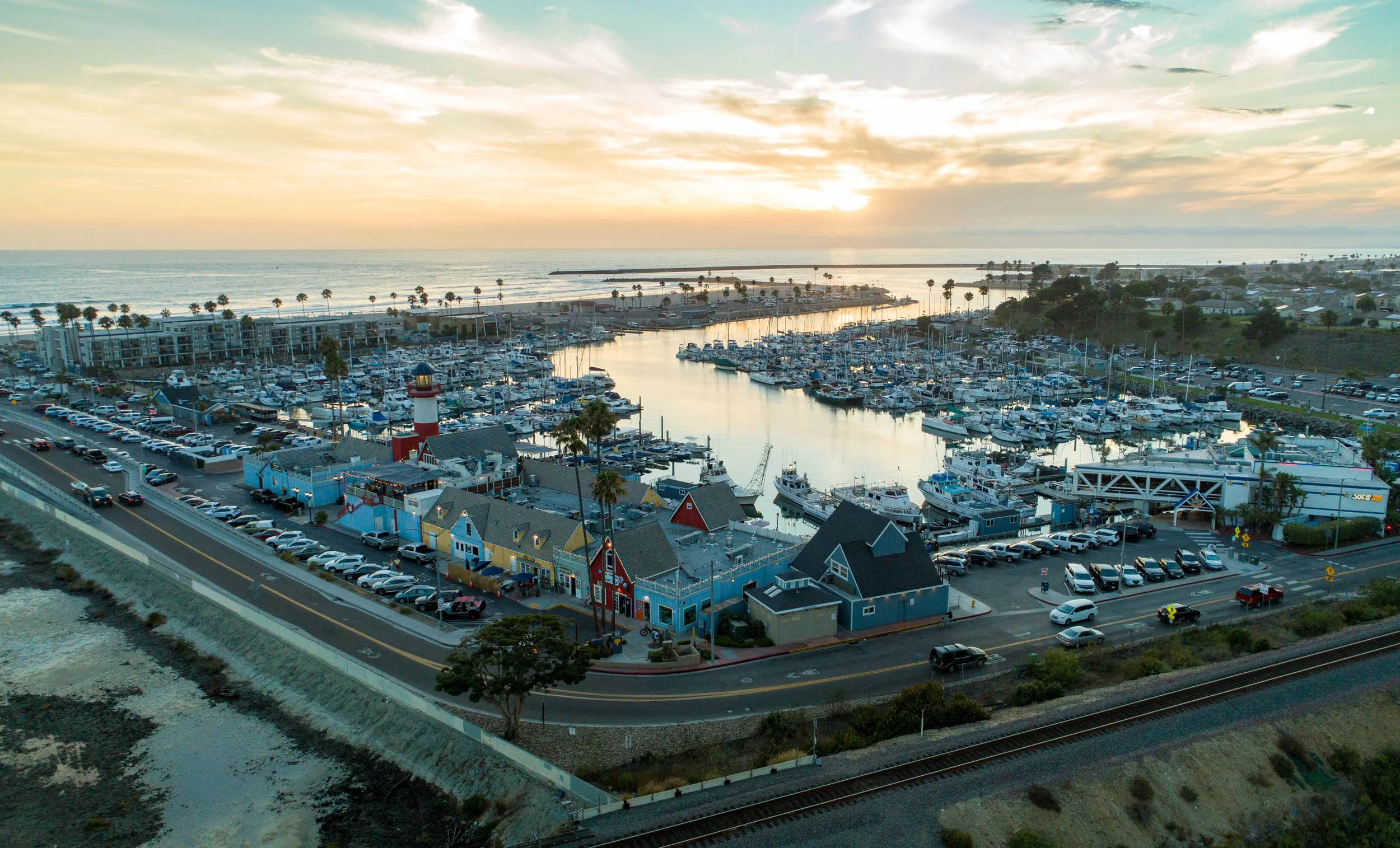Oceanside Harbor Aerial photo captured by Skylab Media Productions