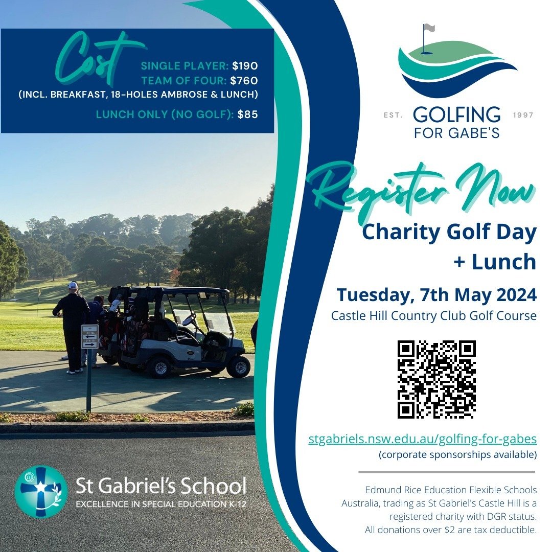 Last call for the final few spots for our 2024 Golfing for Gabe's day next week. You won't want to miss this awesome day out on the green.

https://stgabriels.nsw.edu.au/golfing-for-gabes

#castlehill #baulkhamhills #sydneygolf #golfday #hillsdisctri