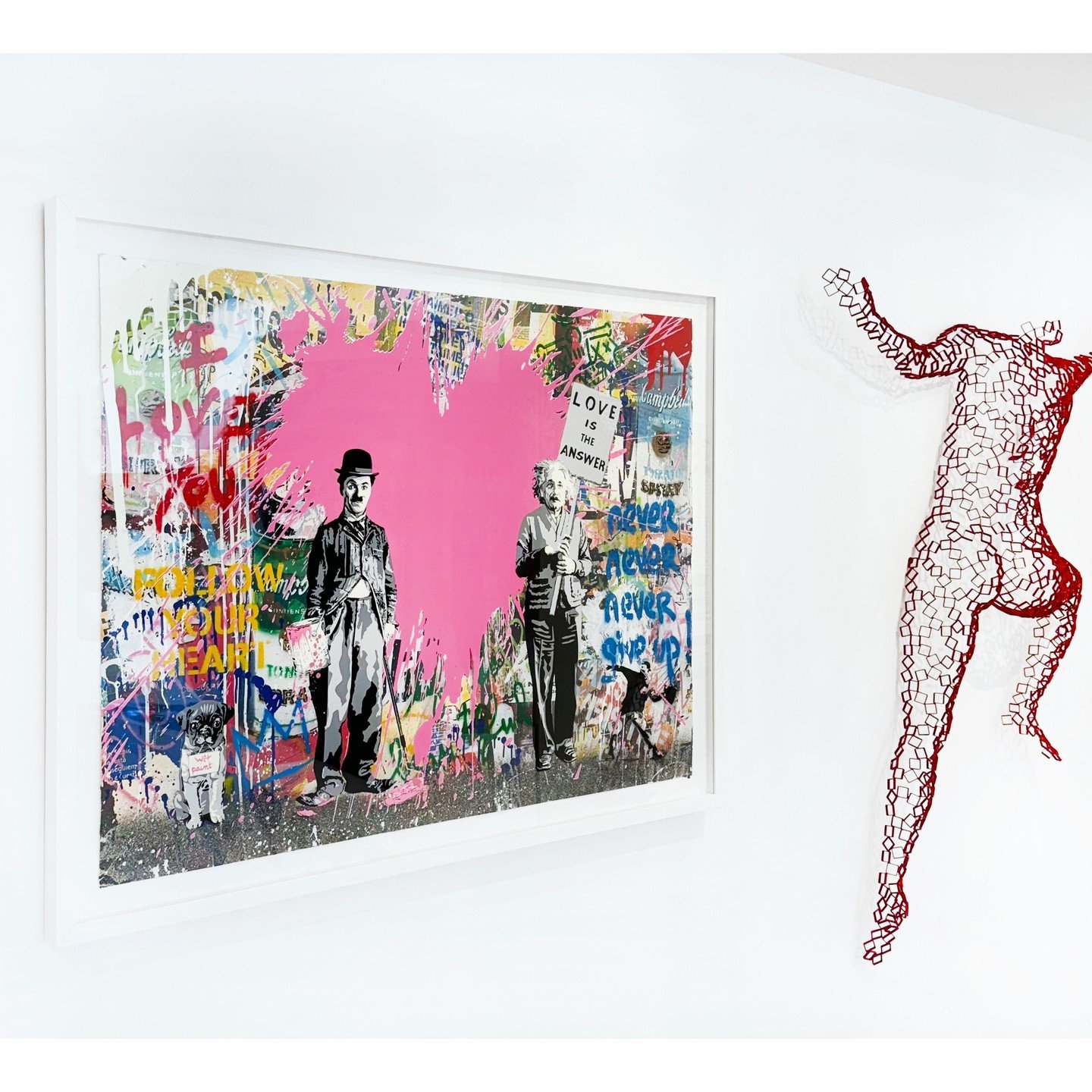 Juxta-posing on our #PalmBeach gallery walls 💓 with #MrBrainwash and #RainerLagemann. Click to shop the Brainwash hardcover and stay tuned for info about his upcoming solo exhibition in #NYC!

Shop in bio and DM for inquiries.
.
.
.
#dtrmodern #artg