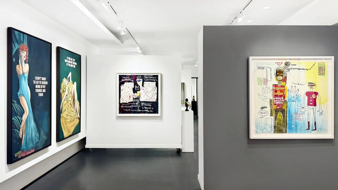 As Manhattan honors the legendary artist #JeanMichelBasquiat with his own street name, we are doing the same in our SoHo gallery💥 showcasing two available prints from his 'Superhero Portfolio,' alongside @connorbrothersofficial and new artist @emmys